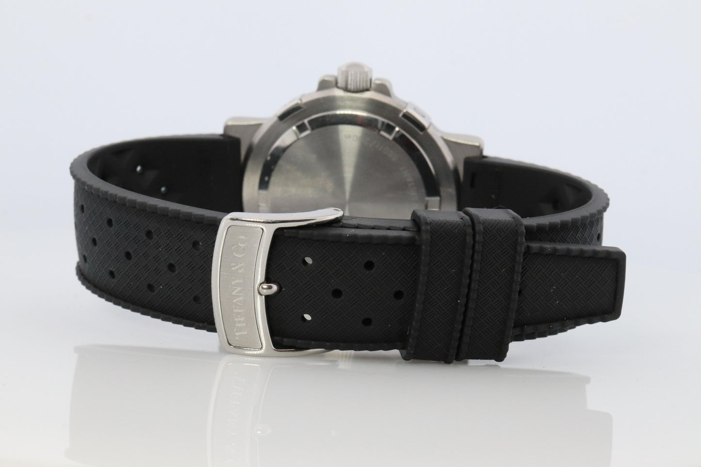 Tiffany and Co Diver Watch. SS Tiffany Co Mens M0711 40mm Watch