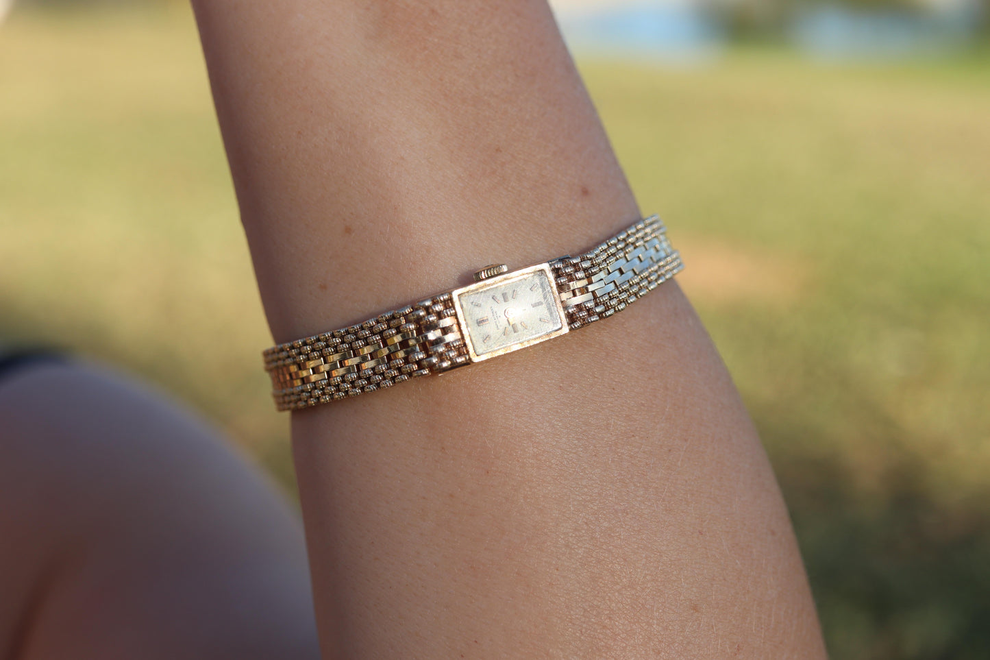 14k Baume and Mercier GENEVE Mechanical watch. 14k Panther bracelet/band.
