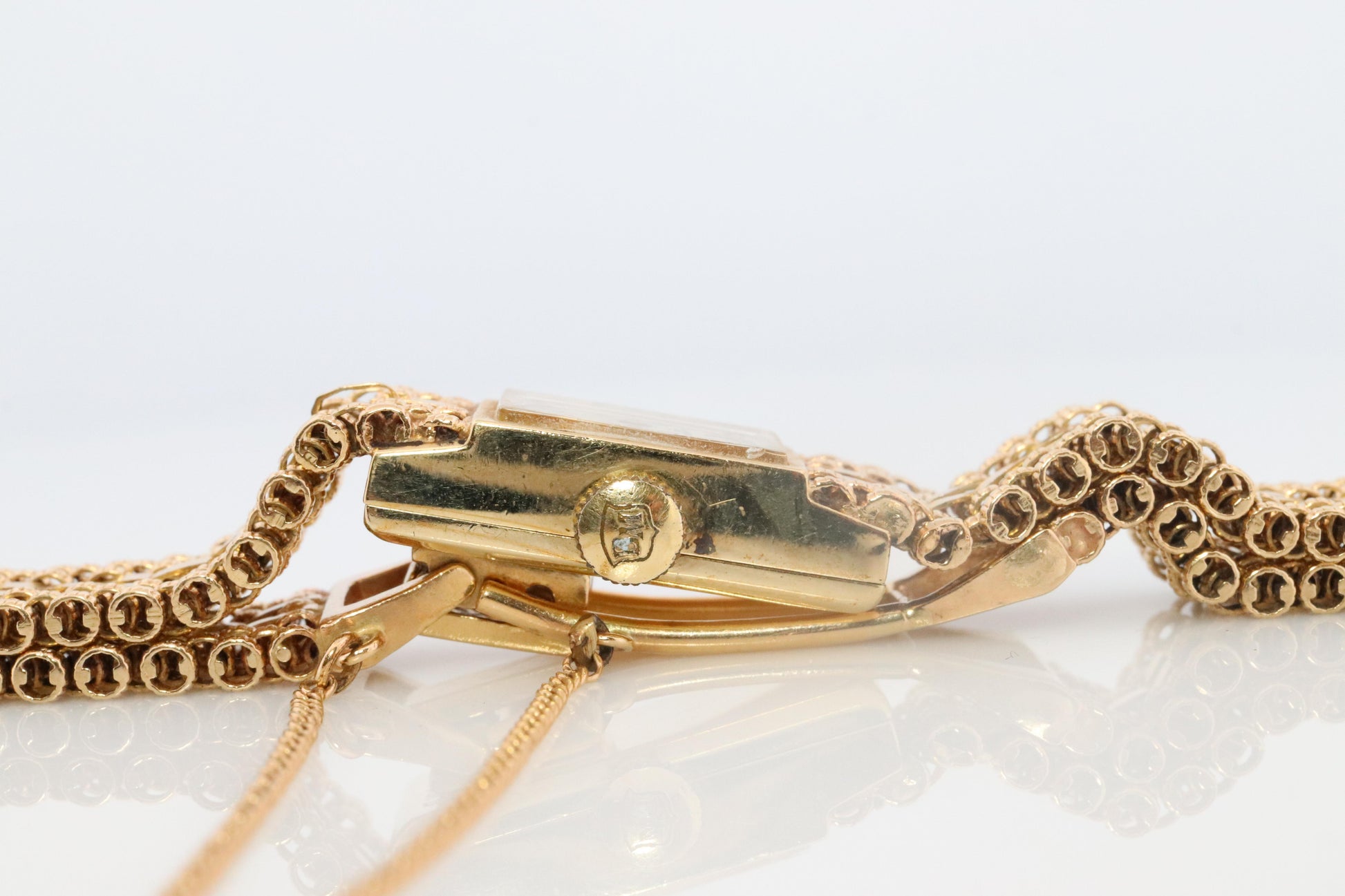 14k Baume and Mercier GENEVE Mechanical watch. 14k Panther bracelet/band.