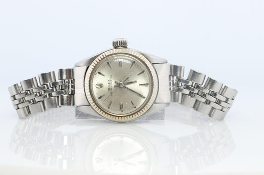 Genuine Rolex Watch. 14k Stainless Steel Ladies ROLEX 6619 Automatic Wristwatch.