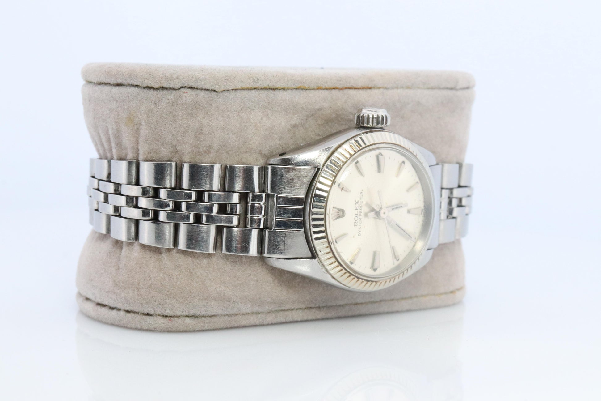 Genuine Rolex Watch. 14k Stainless Steel Ladies ROLEX 6619 Automatic Wristwatch.