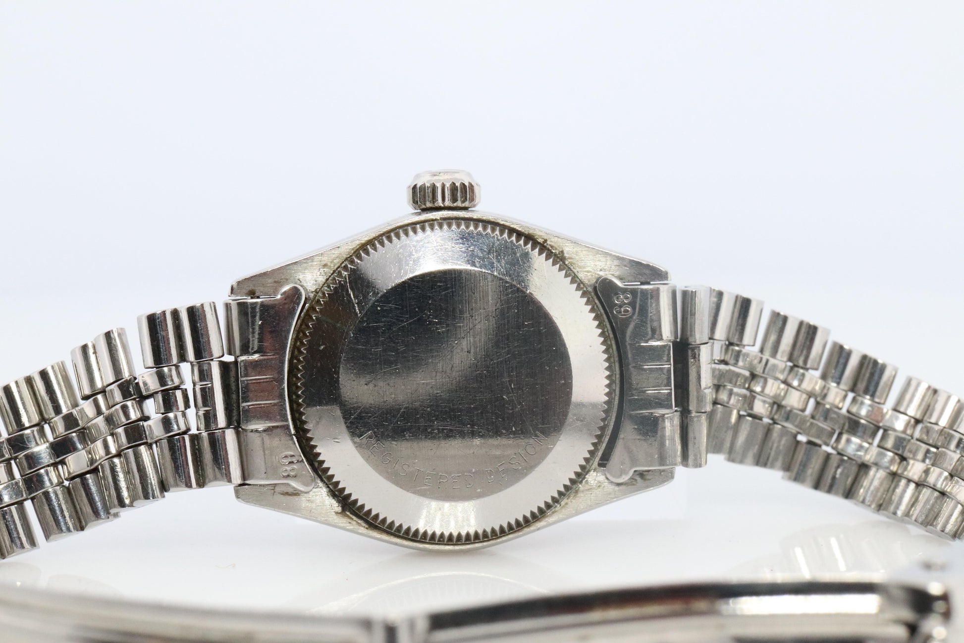 Genuine Rolex Watch. 14k Stainless Steel Ladies ROLEX 6619 Automatic Wristwatch.