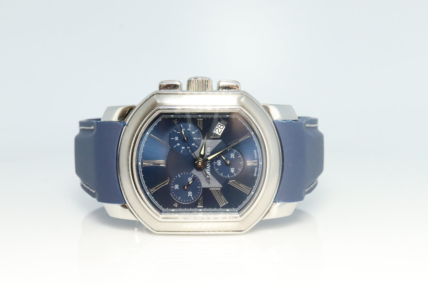 Tiffany and Co Coupe Resonator Watch. Mens Tiffany and Co Chronograph Wristwatch