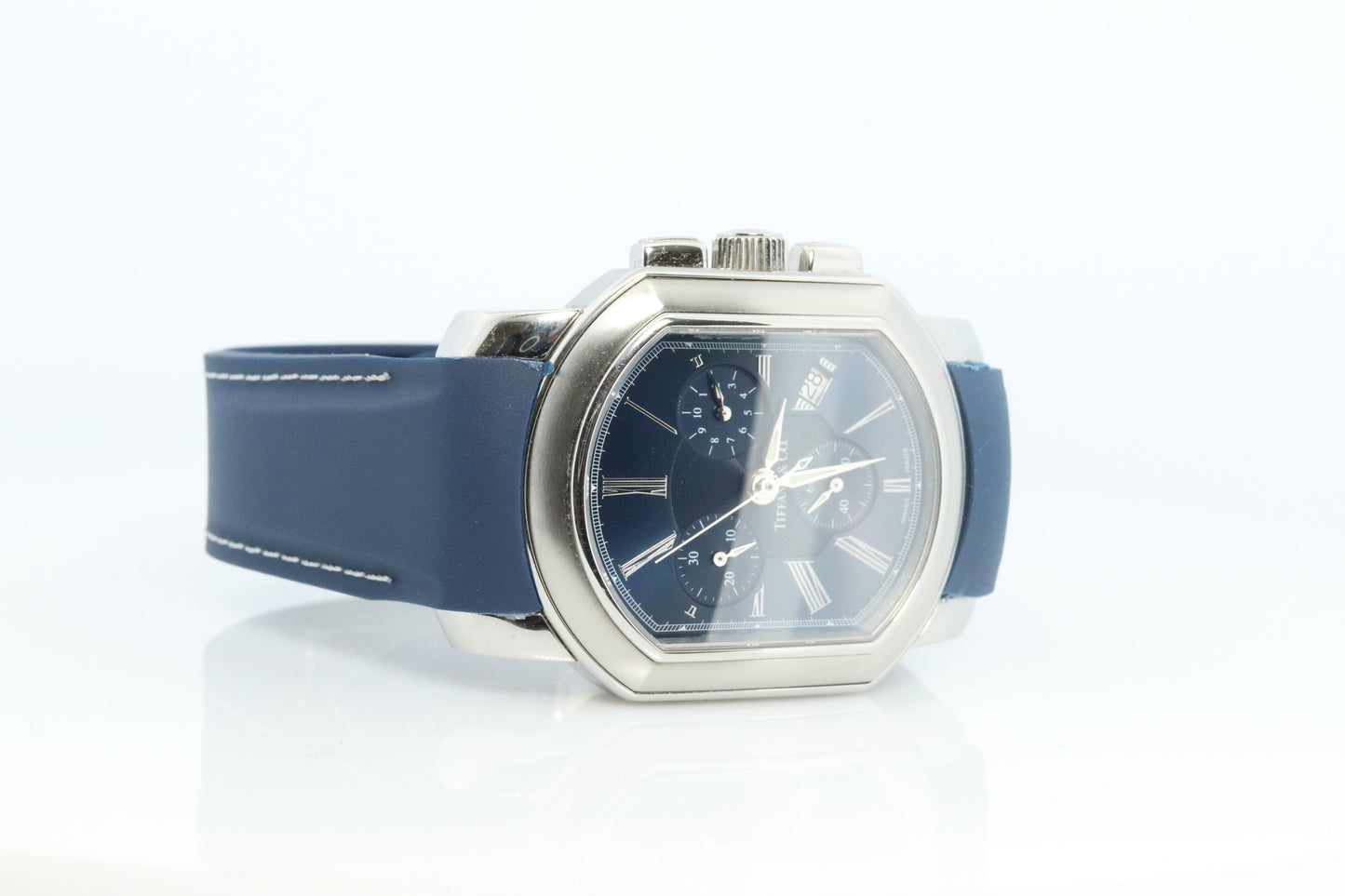 Tiffany and Co Coupe Resonator Watch. Mens Tiffany and Co Chronograph Wristwatch