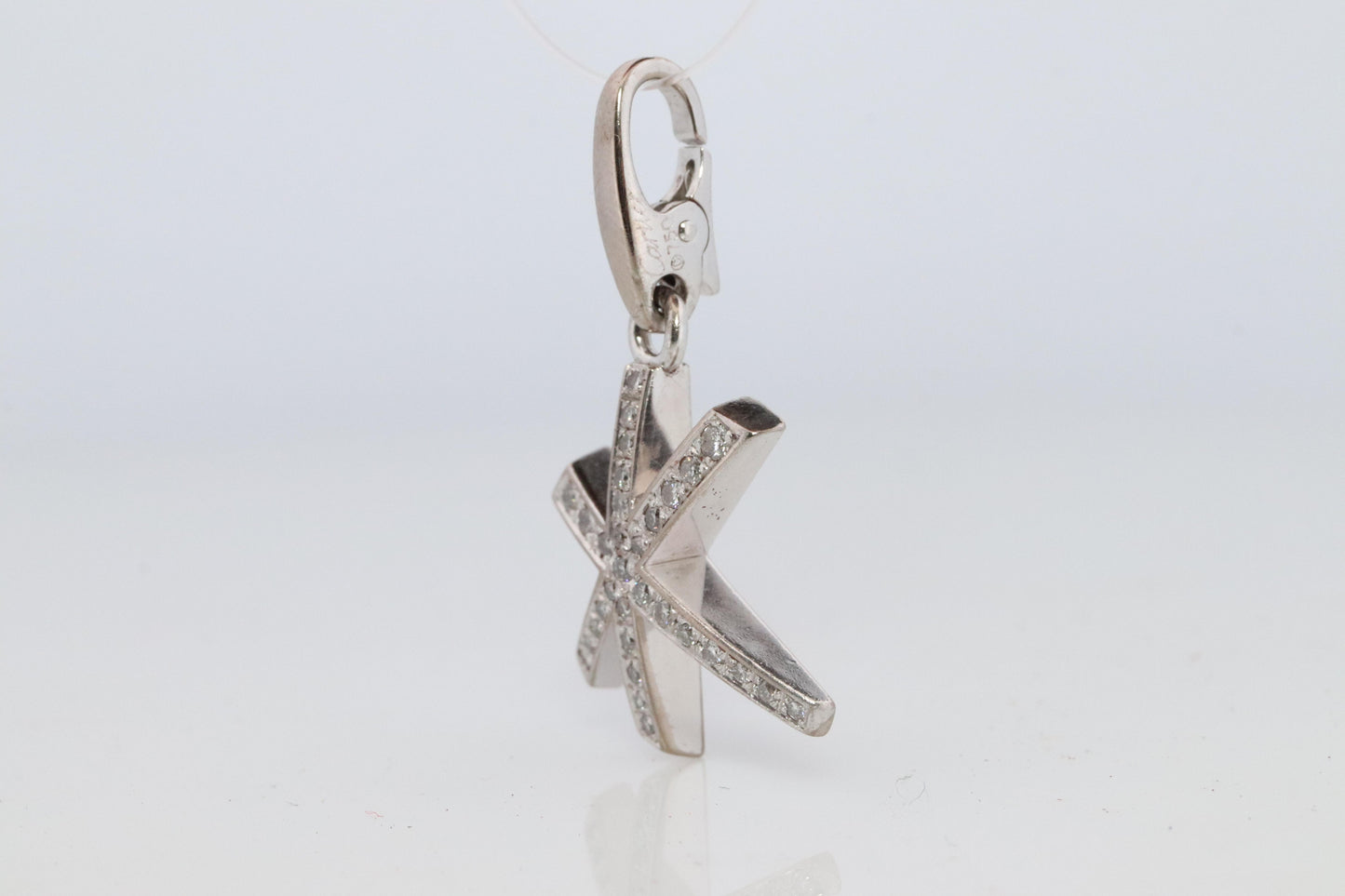 Genuine Cartier Firework Pendant. 18k White Gold Diamond Cartier Fireworks Charm