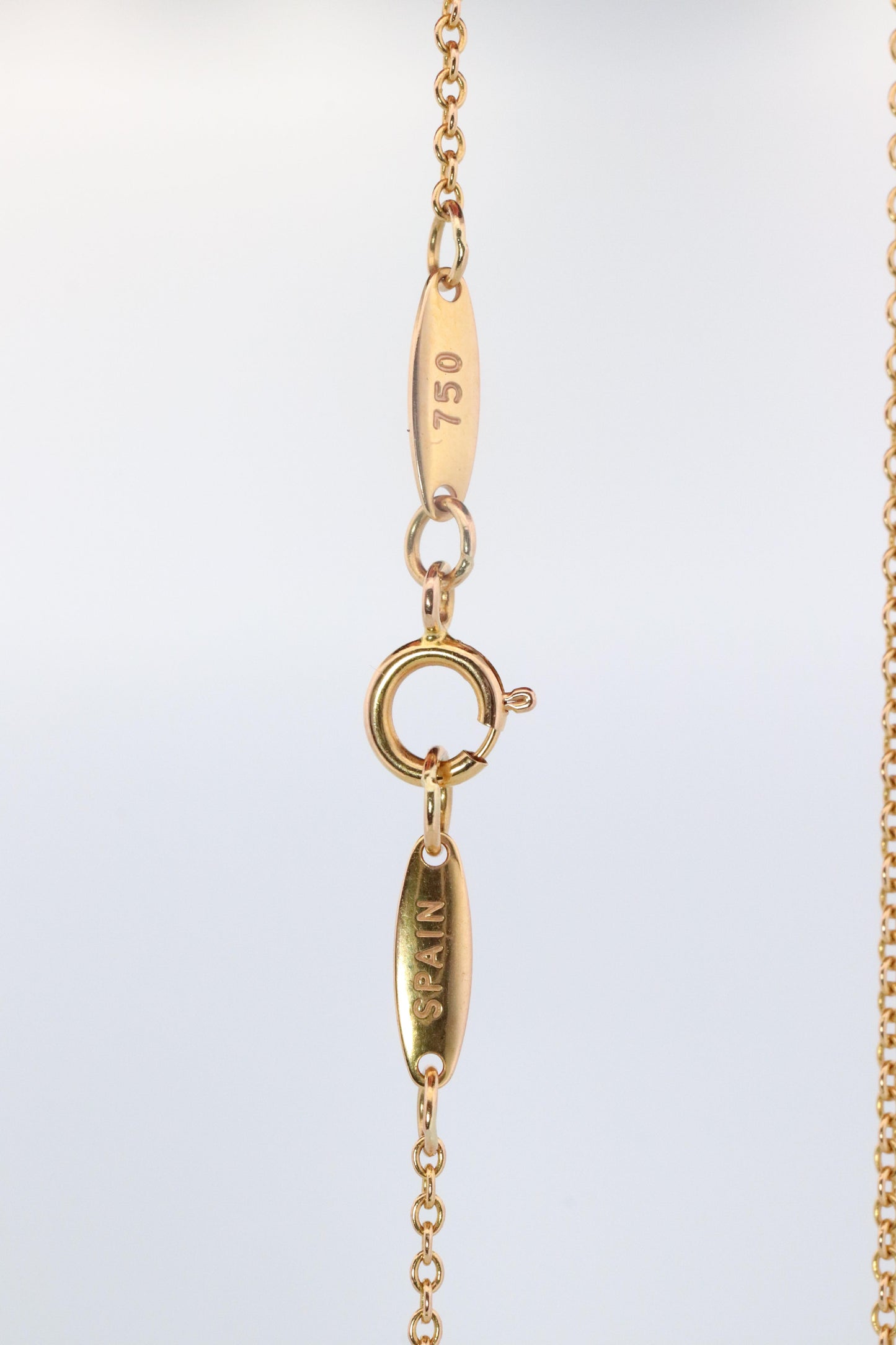 Vintage Tiffany Co Necklace. Elsa Peretti Diamond by the Yard Solitaire 1P