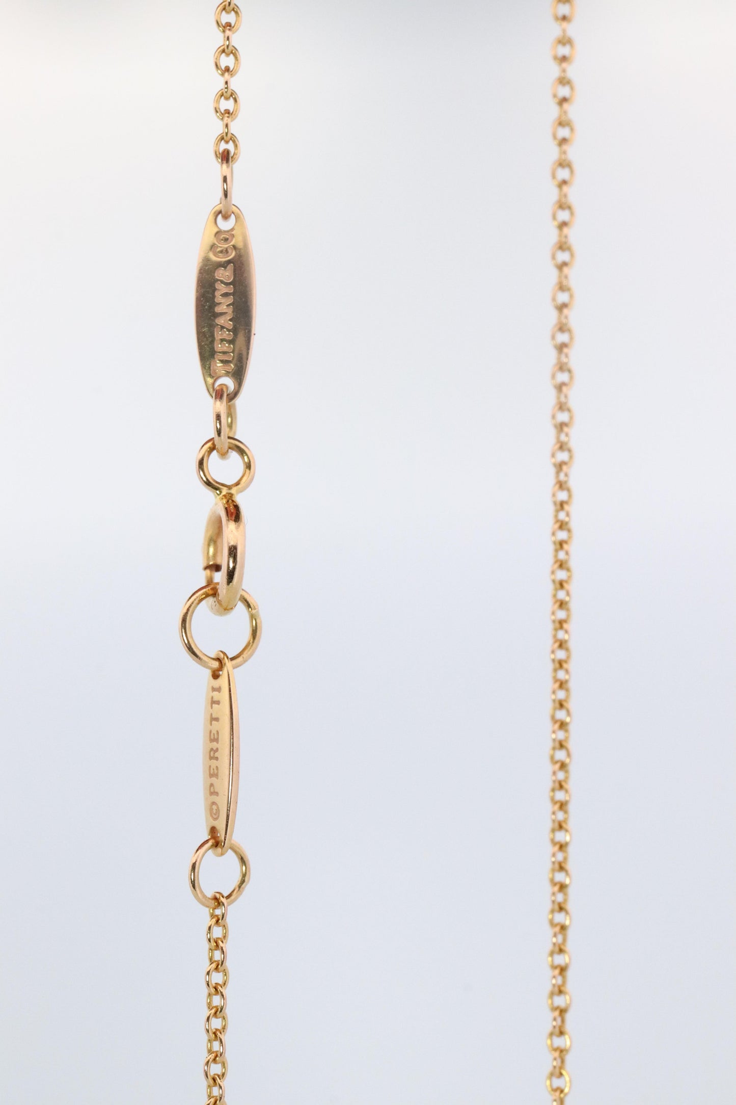 Vintage Tiffany Co Necklace. Elsa Peretti Diamond by the Yard Solitaire 1P