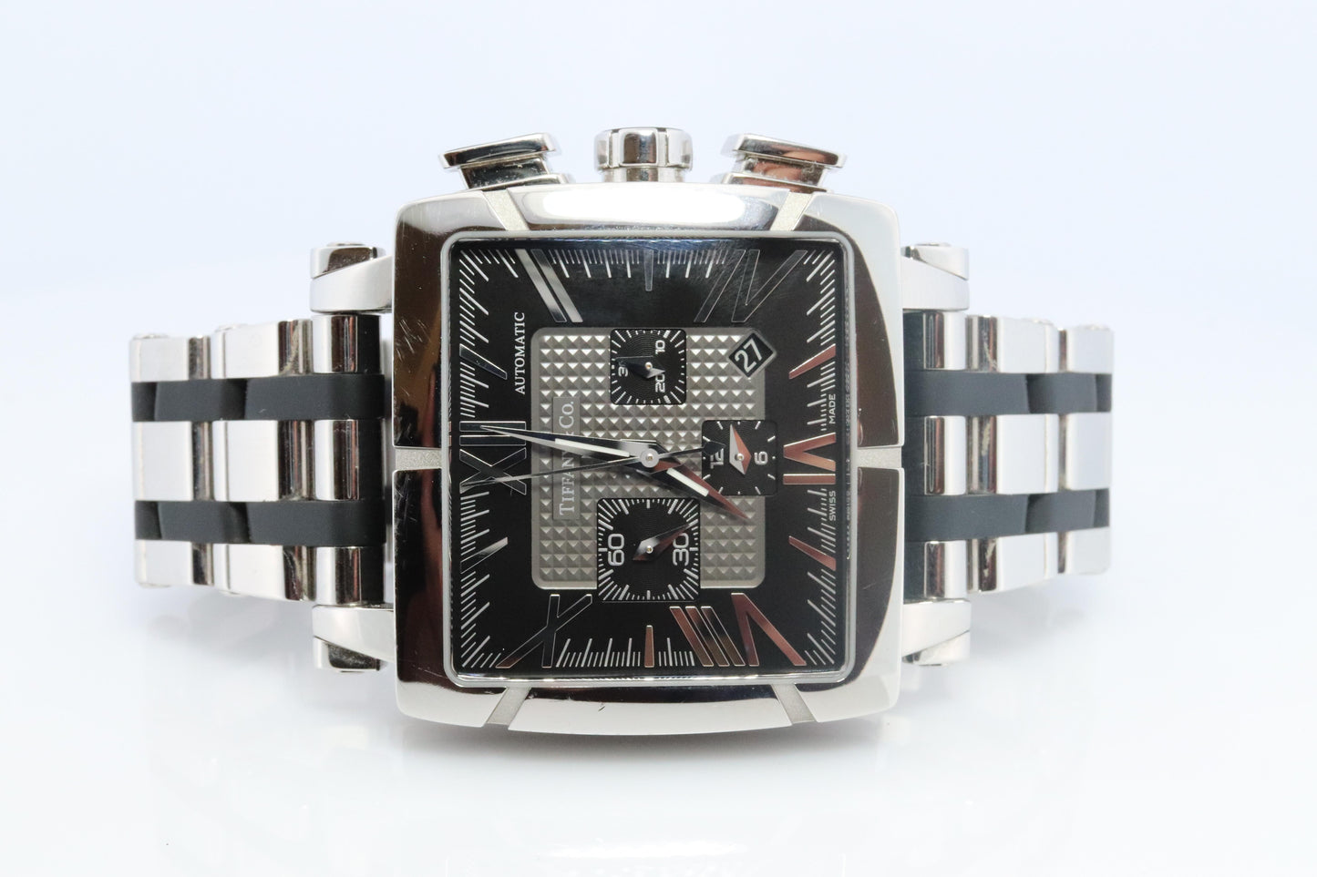 Tiffany and Co Watch. Automatic Tiffany Atlas T0803 Chronograph Mens Watch.