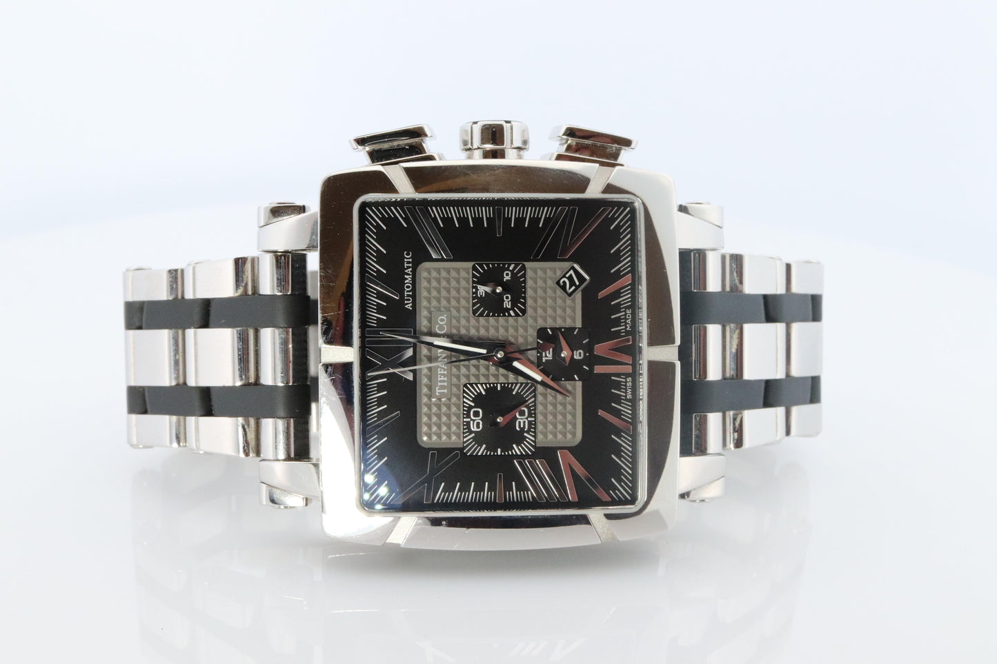 Tiffany and Co Watch. Automatic Tiffany Atlas T0803 Chronograph Mens Watch.