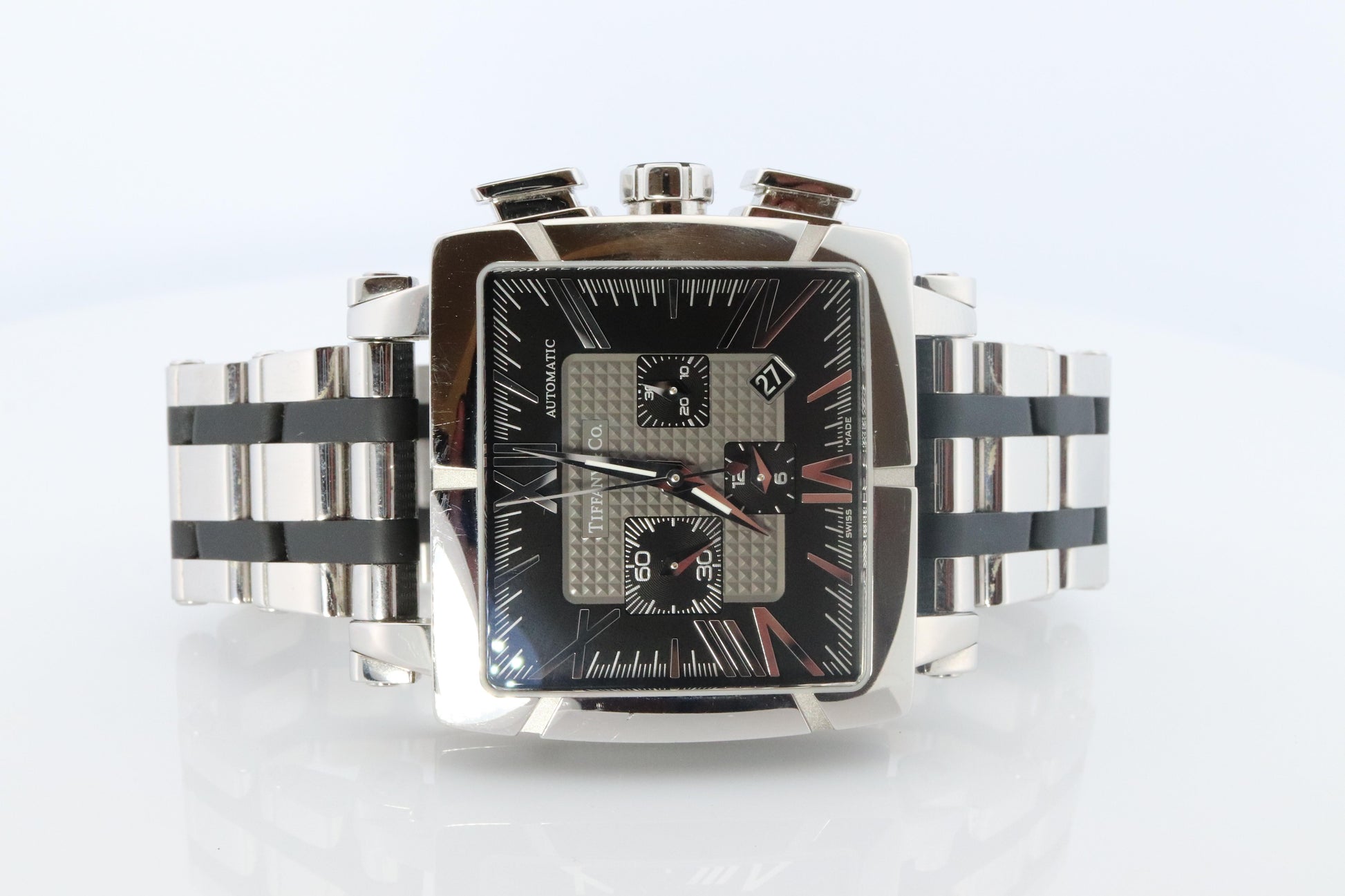 Tiffany and Co Watch. Automatic Tiffany Atlas T0803 Chronograph Mens Watch.