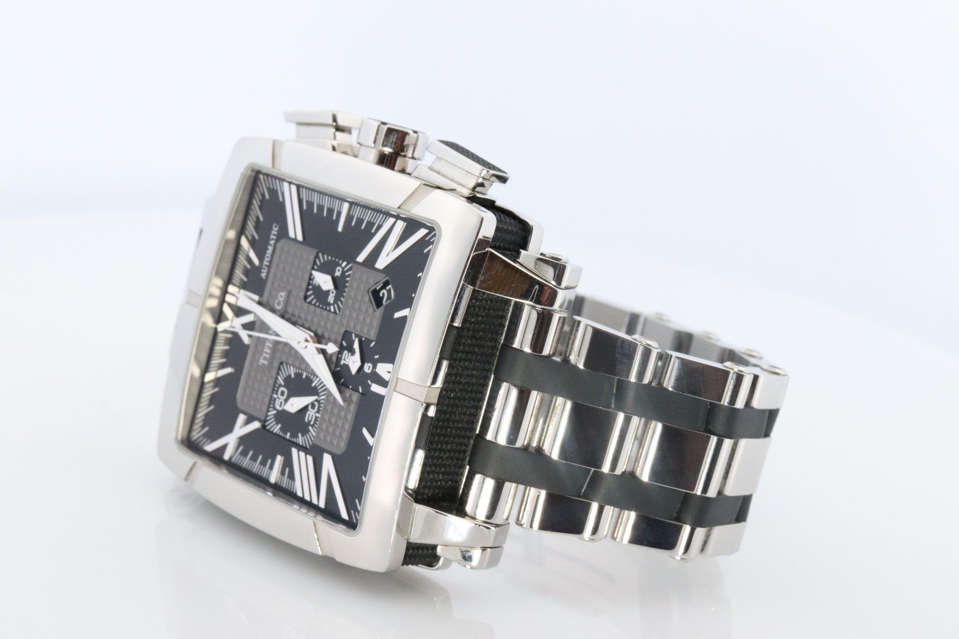 Tiffany and Co Watch. Automatic Tiffany Atlas T0803 Chronograph Mens Watch.