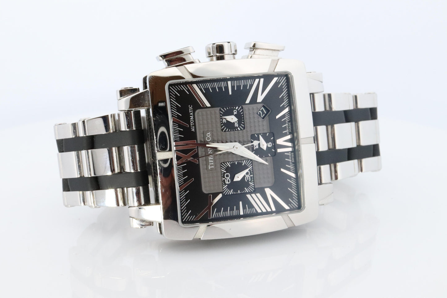 Tiffany and Co Watch. Automatic Tiffany Atlas T0803 Chronograph Mens Watch.