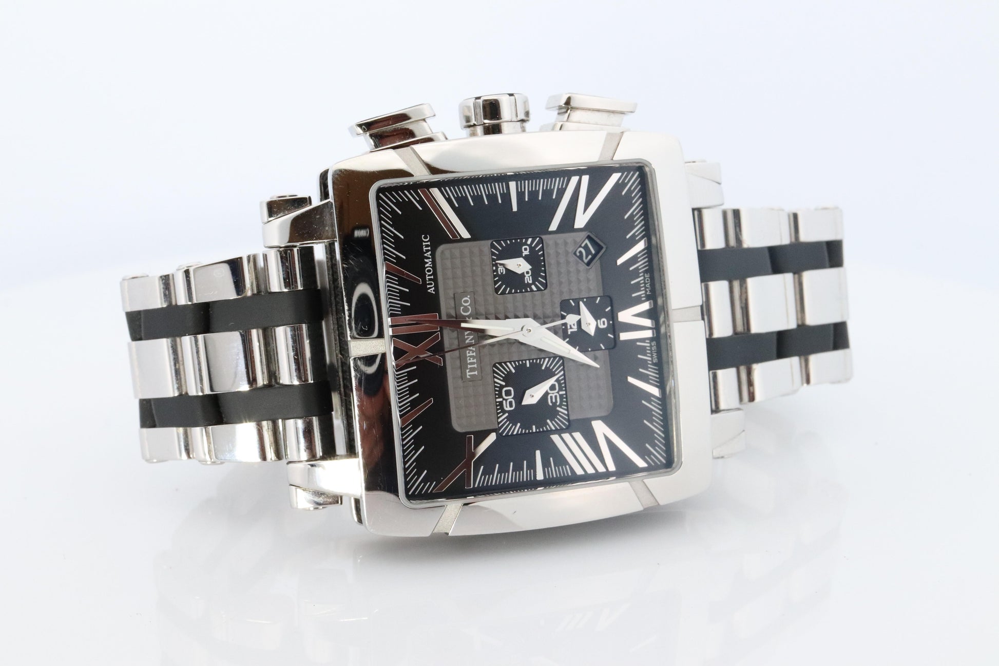 Tiffany and Co Watch. Automatic Tiffany Atlas T0803 Chronograph Mens Watch.