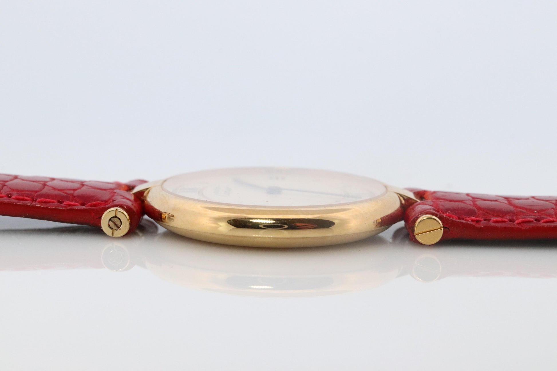 Cartier Watch. Must de Cartier Cream Dial Vendome Round Argent Vermeil 30mm.