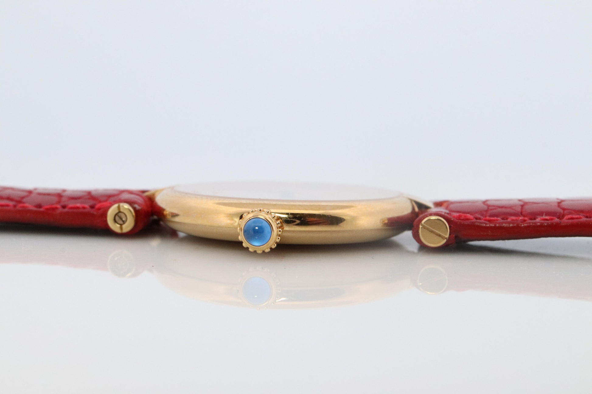 Cartier Watch. Must de Cartier Cream Dial Vendome Round Argent Vermeil 30mm.