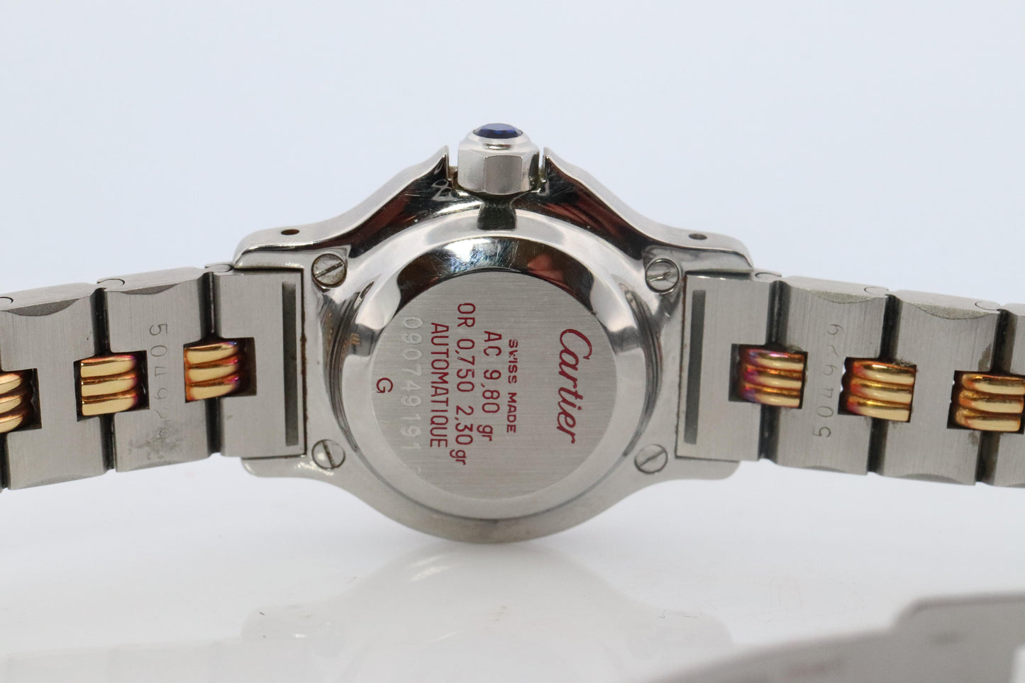 Vintage Cartier Santos Automatic 25mm Watch Santos de Cartier Octo SM 18k and SS