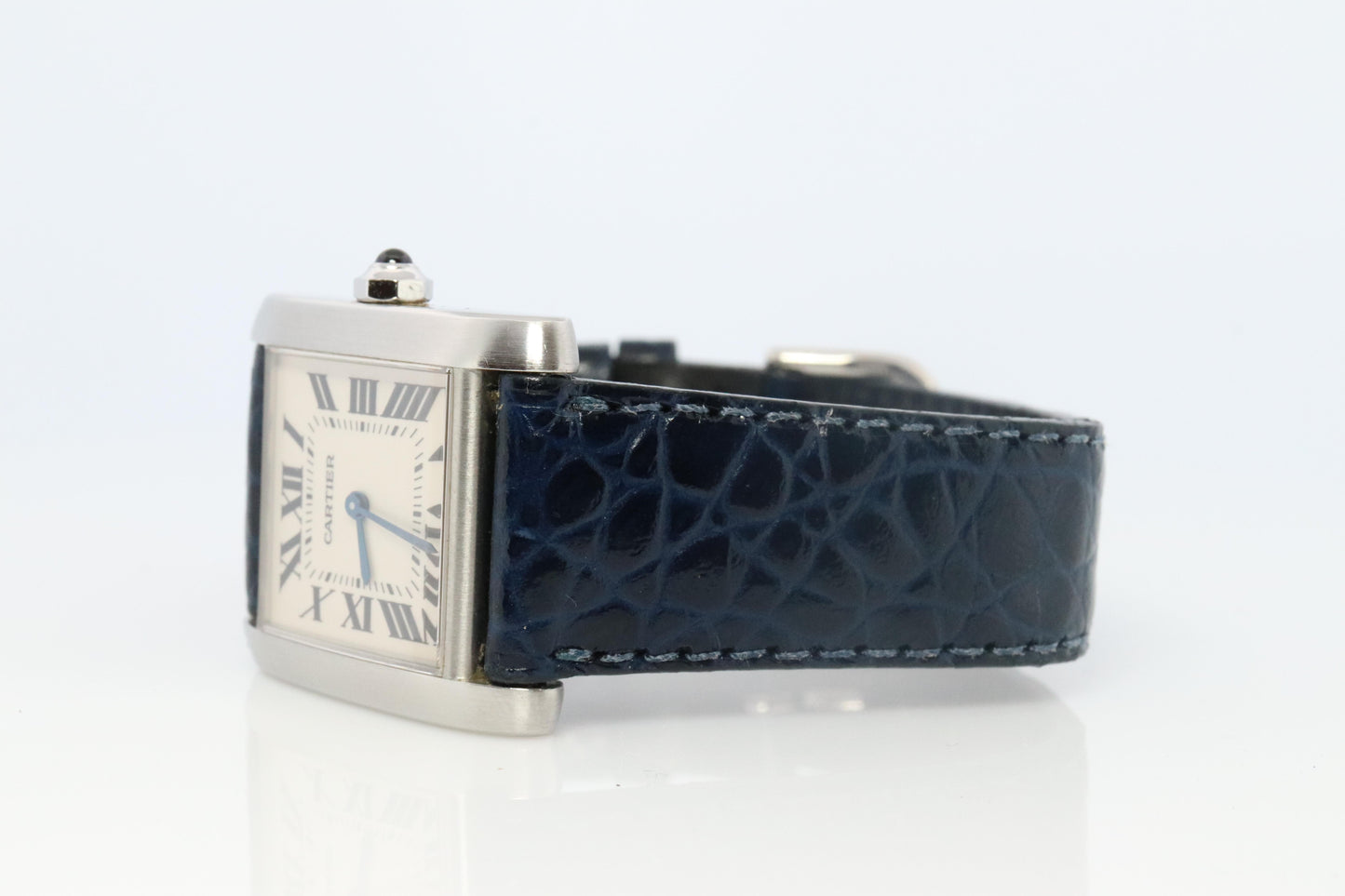 Vintage Cartier Tank Francaise Watch. Cartier 2301 Stainless Steel Quartz Watch
