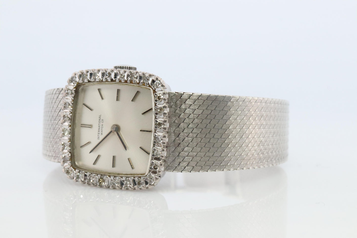 IWC watch 4174. International Watch Company Diamond Bezel Ladies watch.