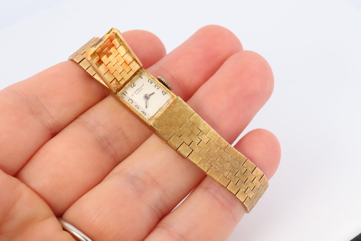 18k Chopard LUC Ladies Manual watch. Vintage Chopard 18k Yellow gold Watch.