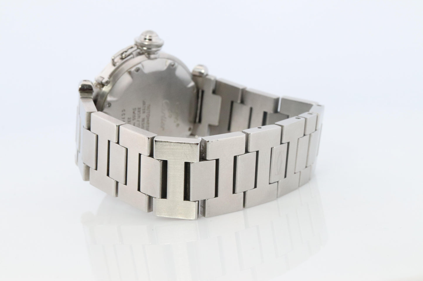 Vintage Cartier PASHA C Automatic 2324. Rare Black Dial W31043M7.