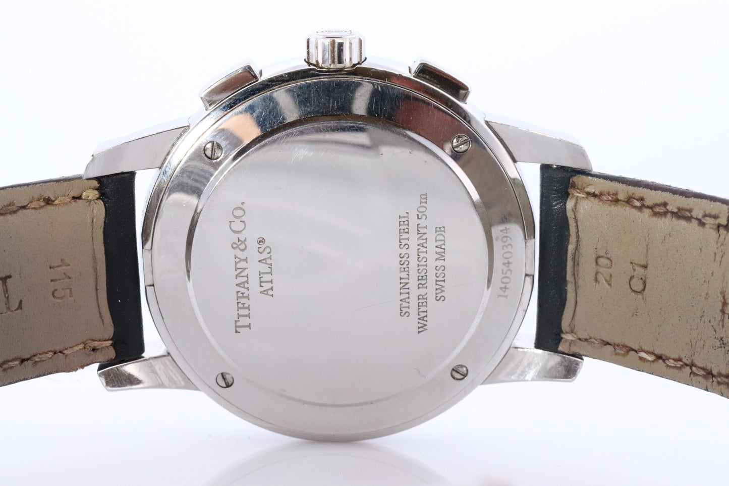 Tiffany and Co Watch. Tiffany Atlas Dome Chronograph 42mm Mens Watch.
