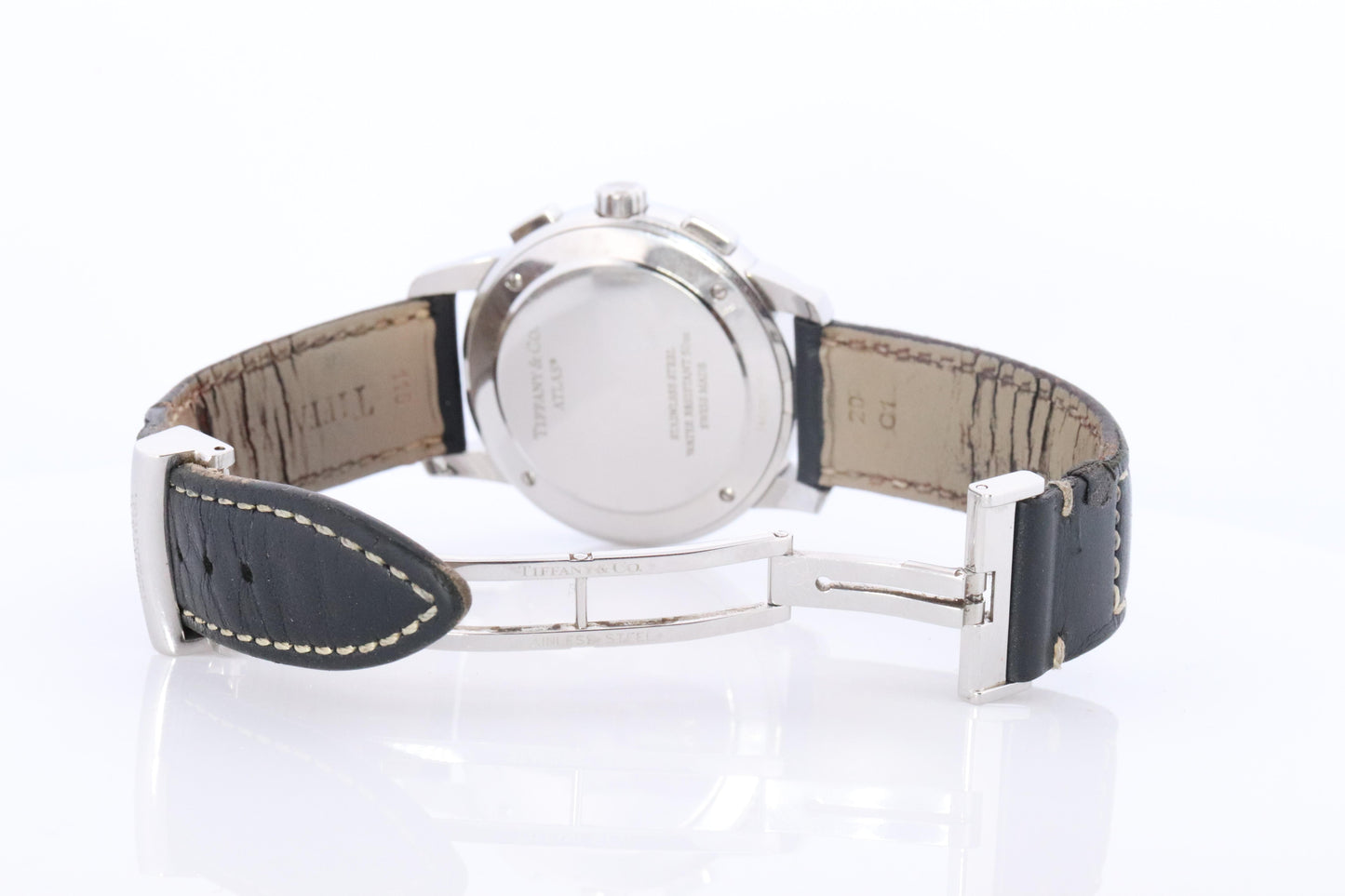 Tiffany and Co Watch. Tiffany Atlas Dome Chronograph 42mm Mens Watch.