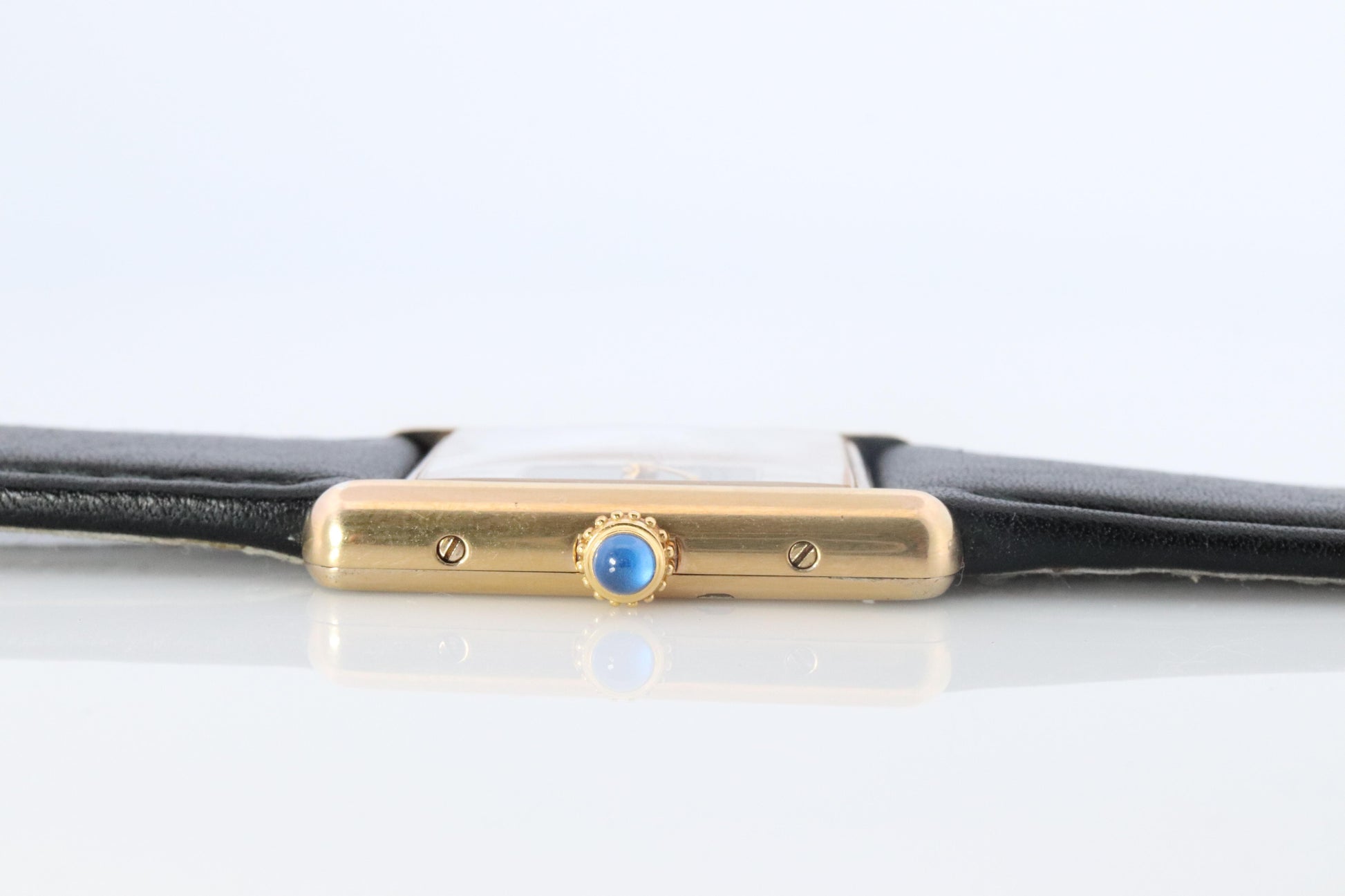 Vintage Must de Cartier 590005 Tank Watch. 925 Vermeil ARGENT Quartz Tank.