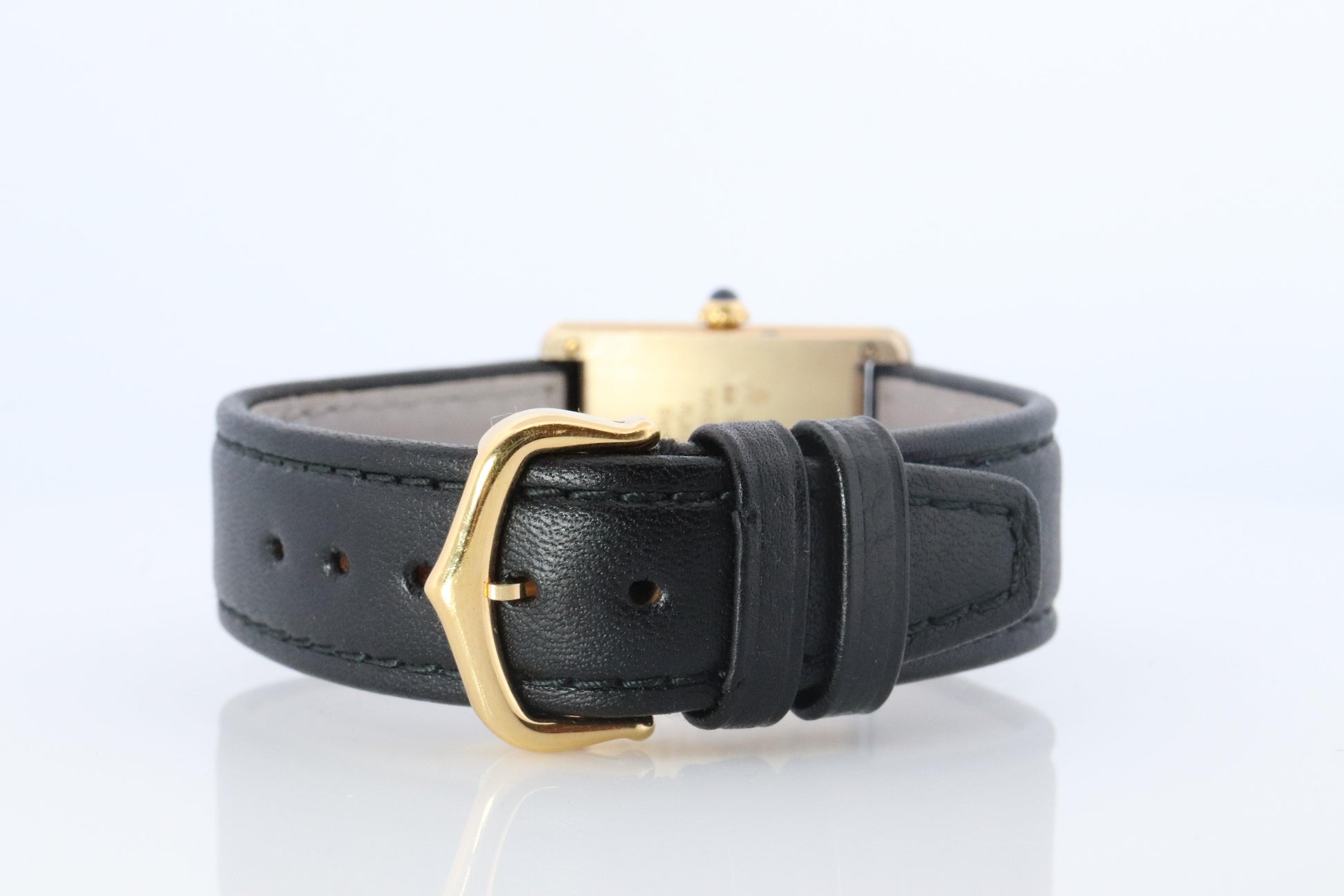 Vintage Must de Cartier 590005 Tank Watch. 925 Vermeil ARGENT Quartz Tank.