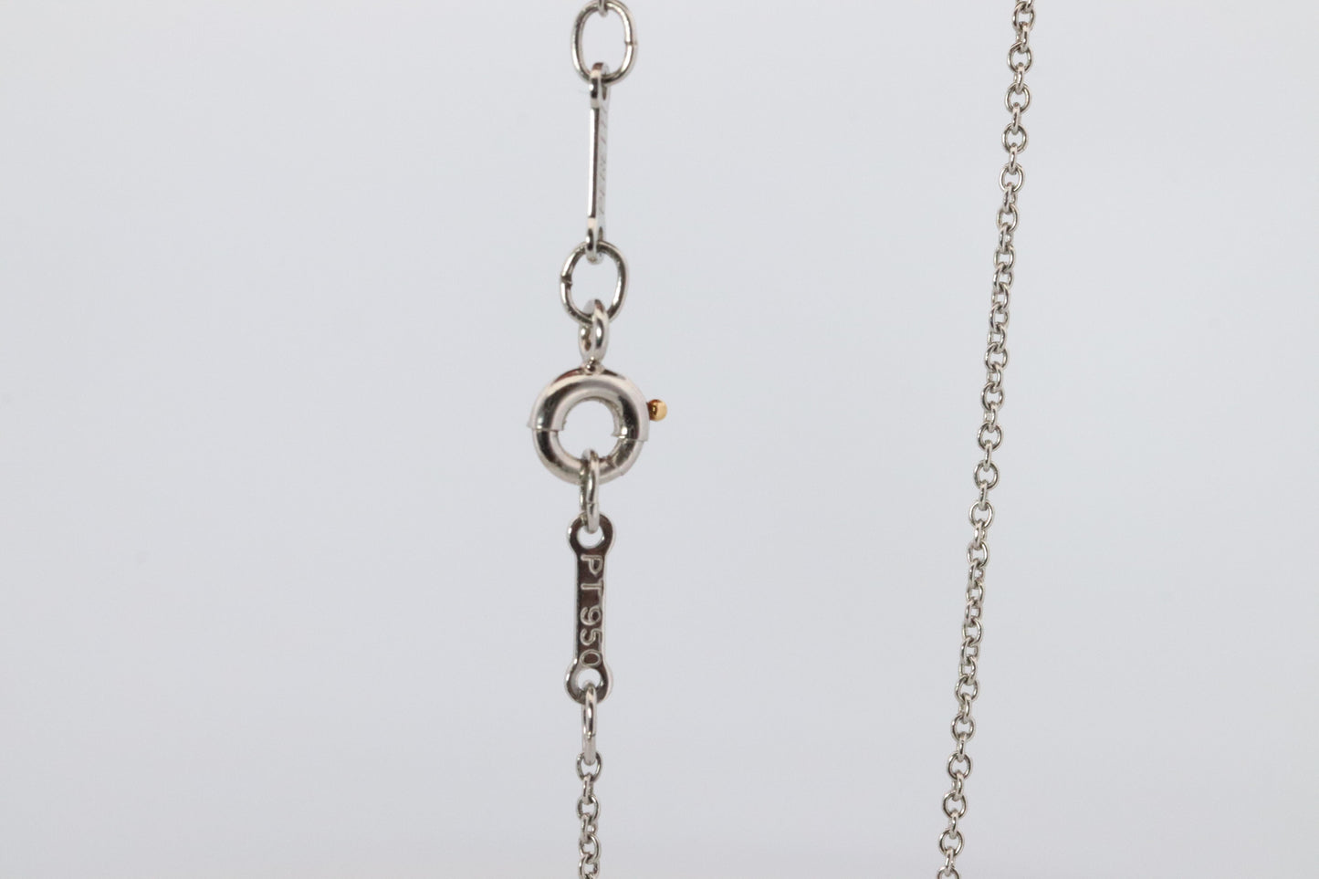 Vintage Tiffany Co Platinum Necklace Elsa Peretti Diamond by the Yard 0.36ct 1P