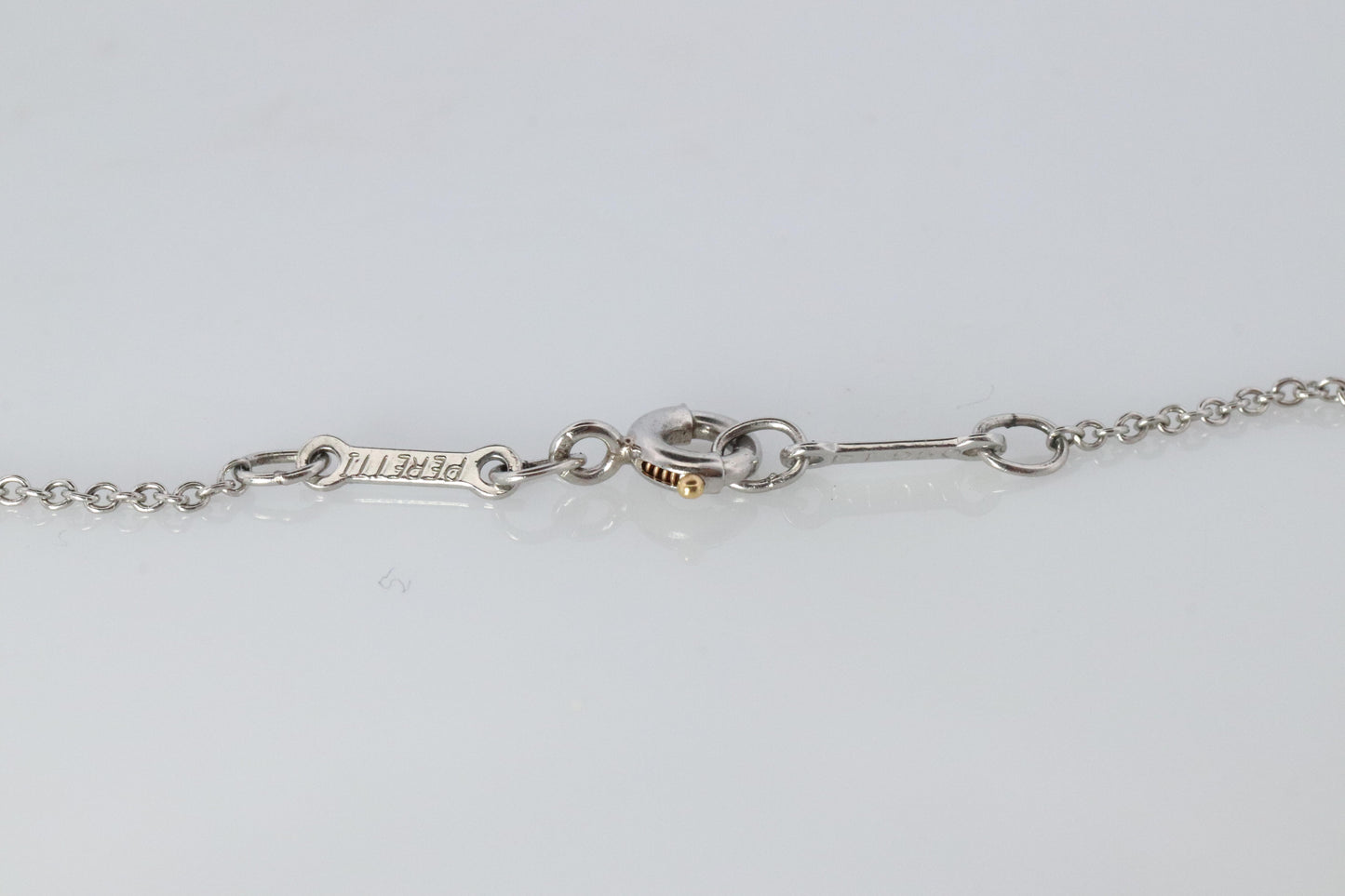 Vintage Tiffany Co Platinum Necklace Elsa Peretti Diamond by the Yard 0.36ct 1P