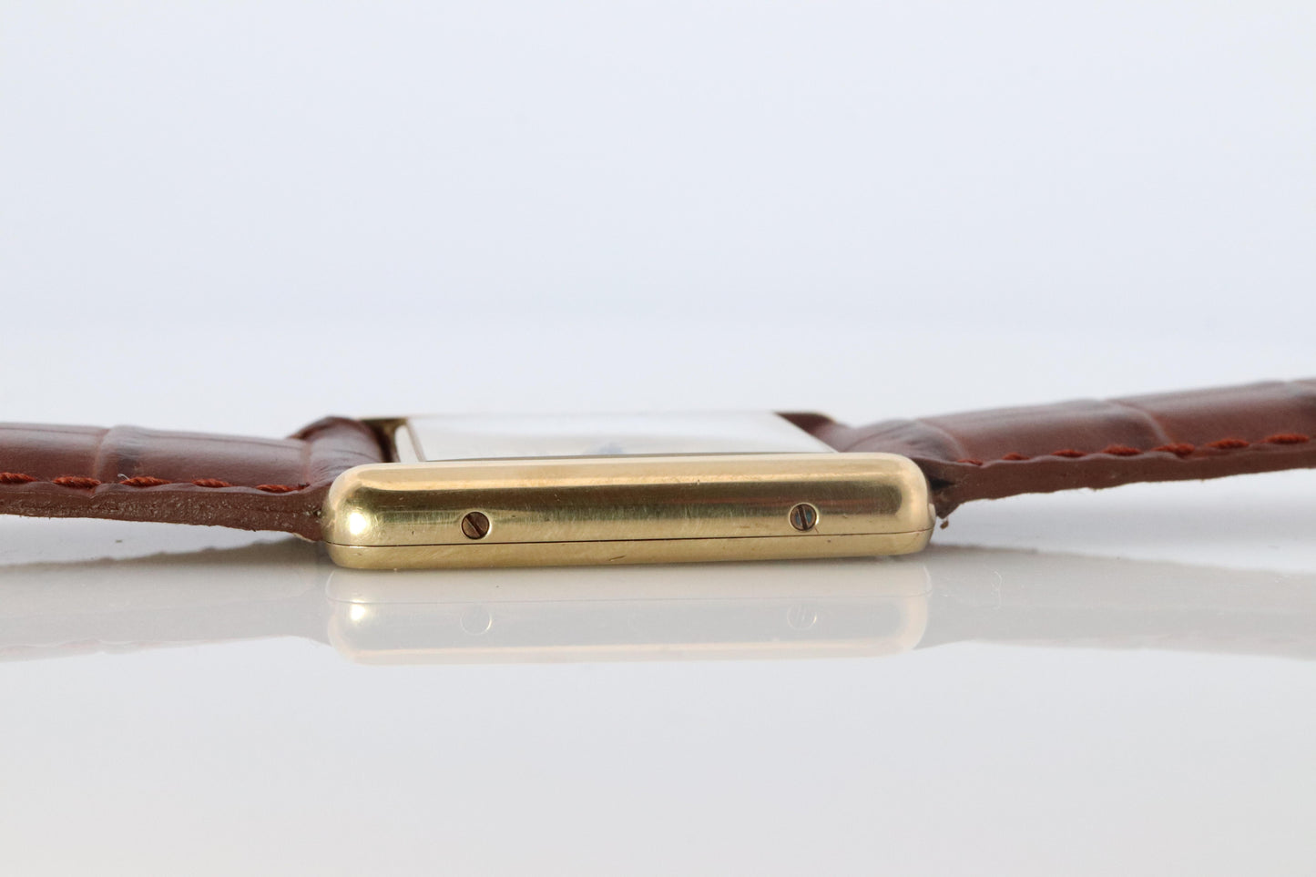 Vintage Must de Cartier 590005 Tank Watch. 925 Vermeil ARGENT Quartz Tank.