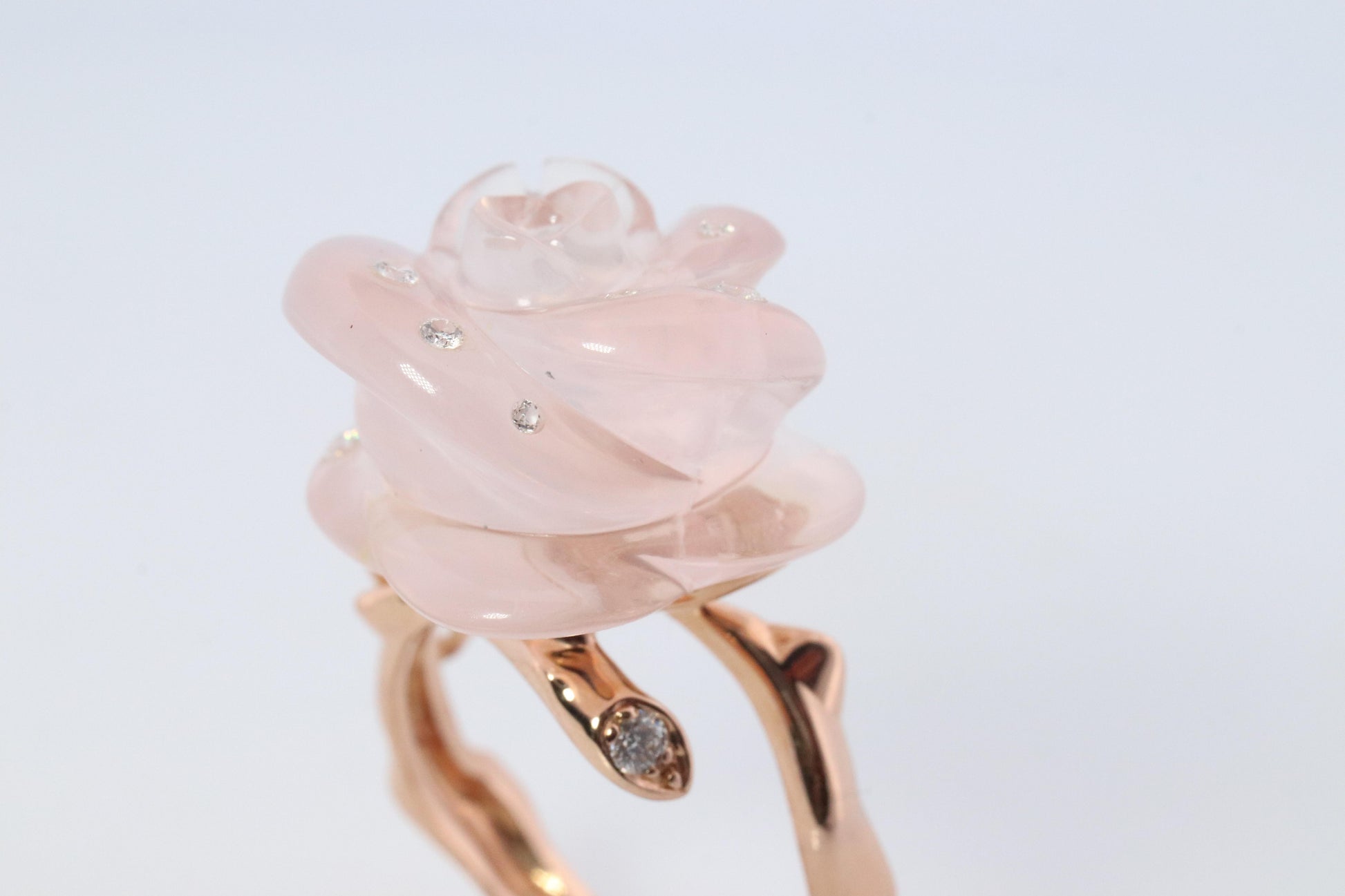 18k Dior Rose Diamond Ring. Genuine Dior Rose Pre Catelan Quartz Diamond ring.