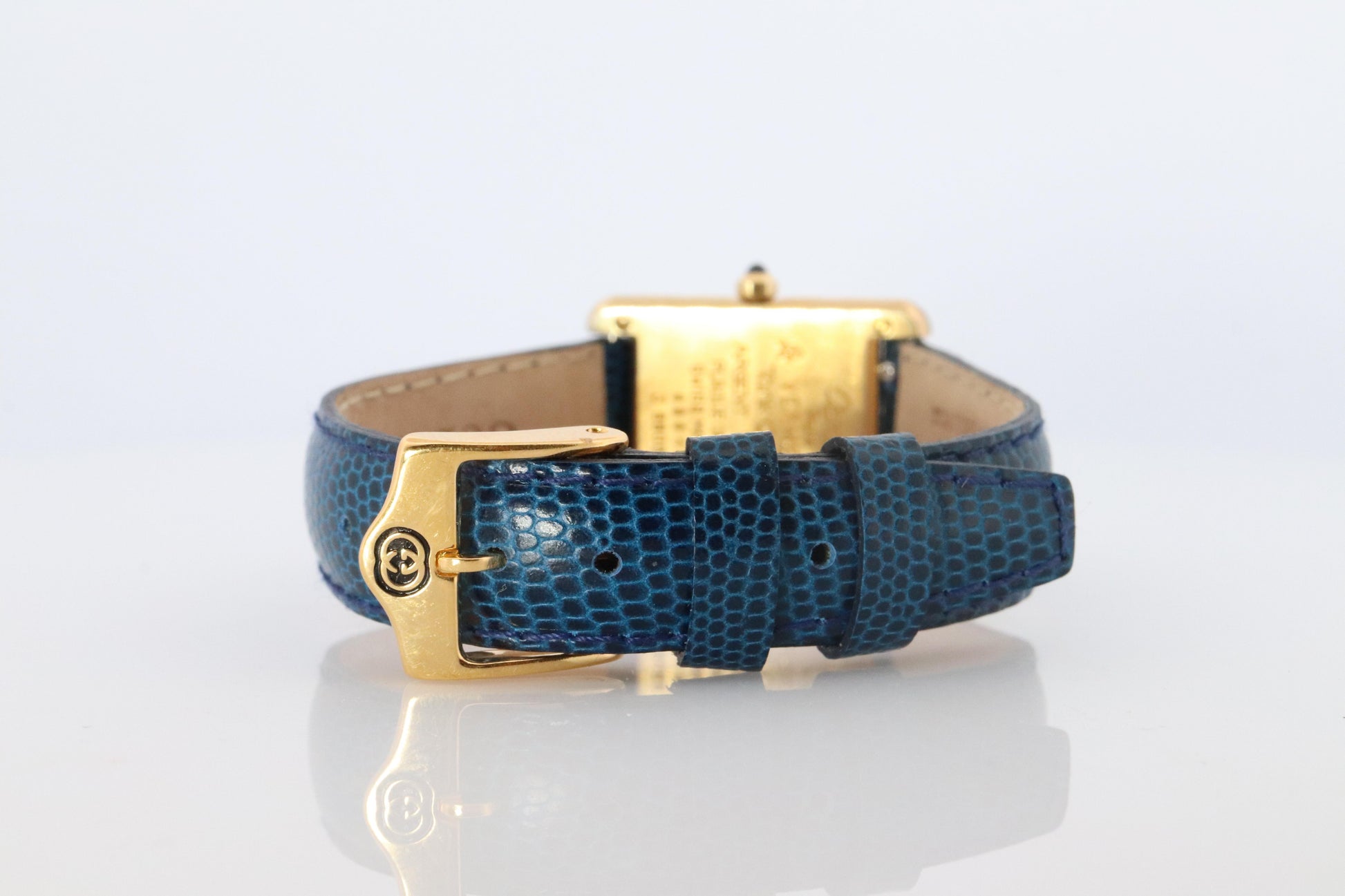 Vintage Must de Cartier Tank 366001 Dial Watch Vermeil ARGENT Small Tank