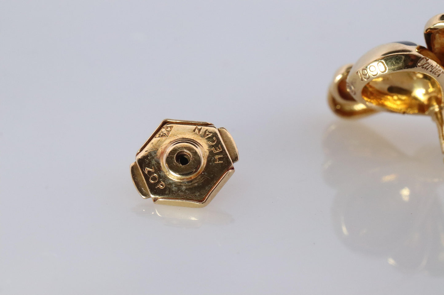 Genuine Cartier Bee Brooch. 18k Yellow Gold Sapphire BumbleBee Pin.