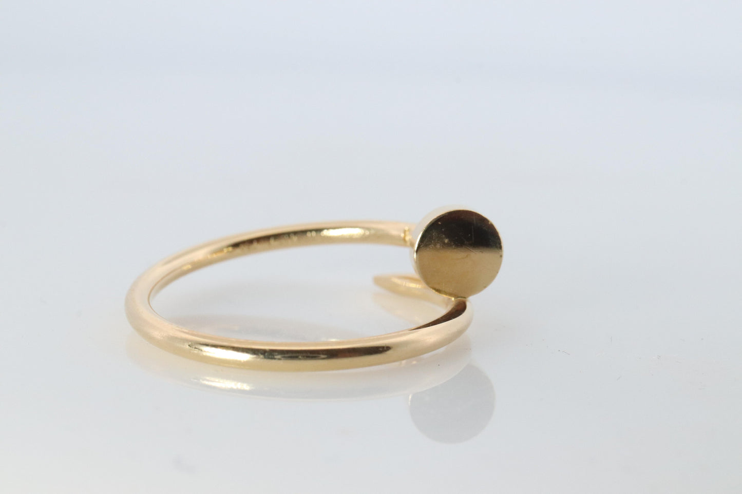 Vintage Cartier Juste un Clou Ring. 18k YG Original Papers Genuine Cartier Band.