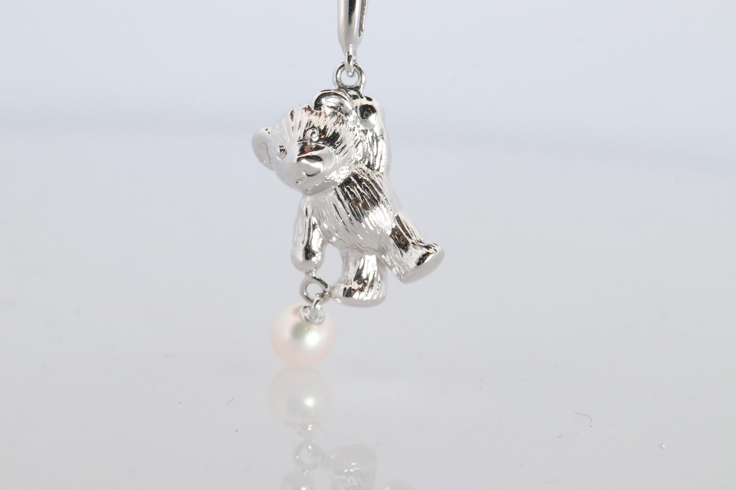 Mikimoto Pendant Sterling Silver. Mikimoto Teddy Bear Pearl Pendant Necklace.