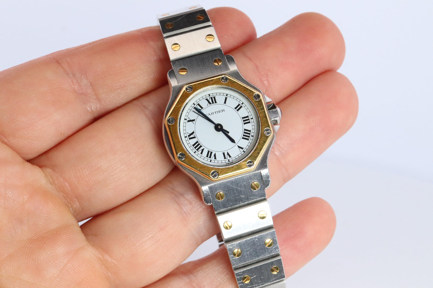 Vintage Cartier Santos 0907 Automatic 25mm Watch Santos de Cartier Octo SM