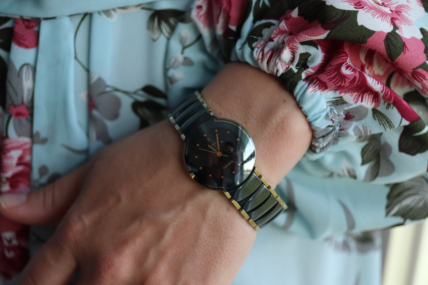 RADO Jubile Diamond Black HiTech Ceramic Stainless Steel Watch. RADO DiaStar Date Bracelet Watch
