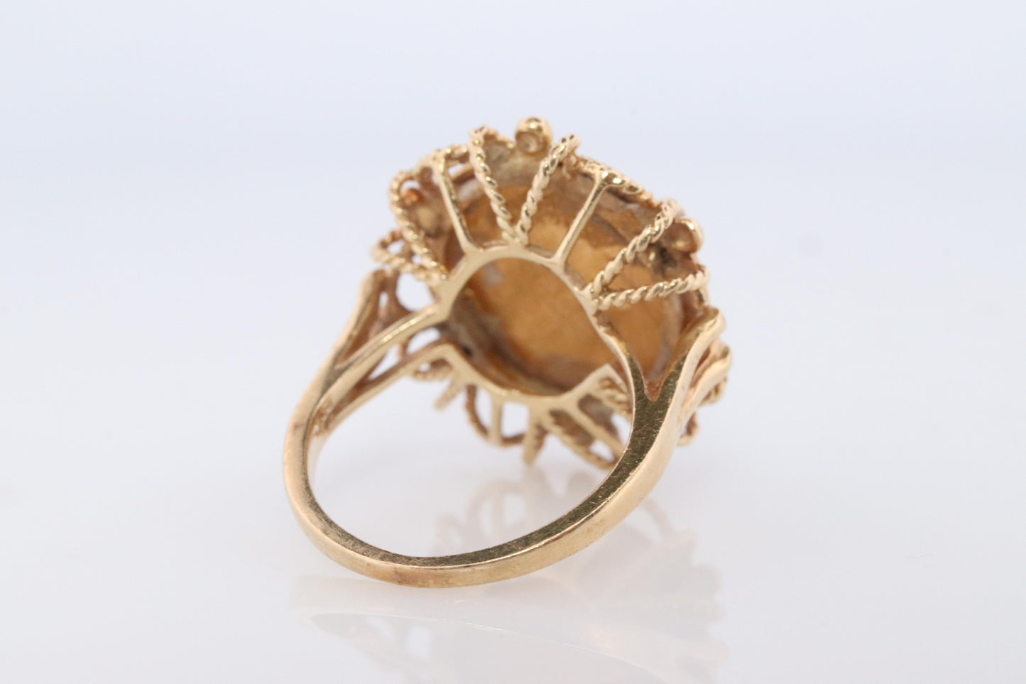 14k Gold Signet Ring with a 22k Dos Pesos Mexican Coin Bezel set.