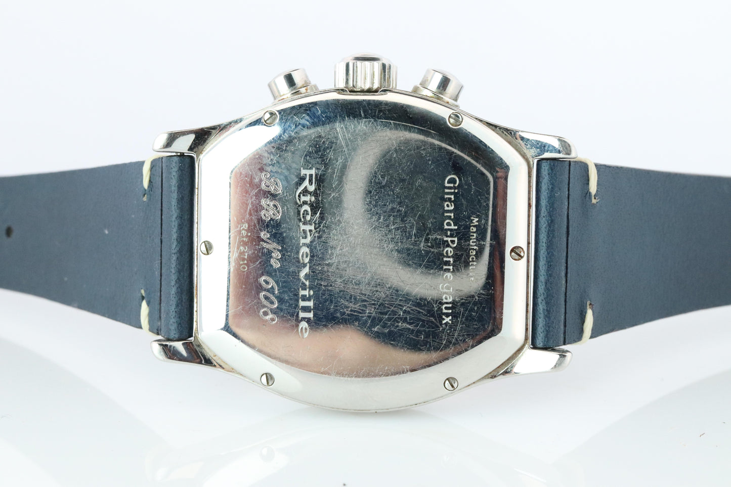 Girard-Perregaux Richeville ref. 2710 BLUE DIAL 18k Bezel Mens Watch