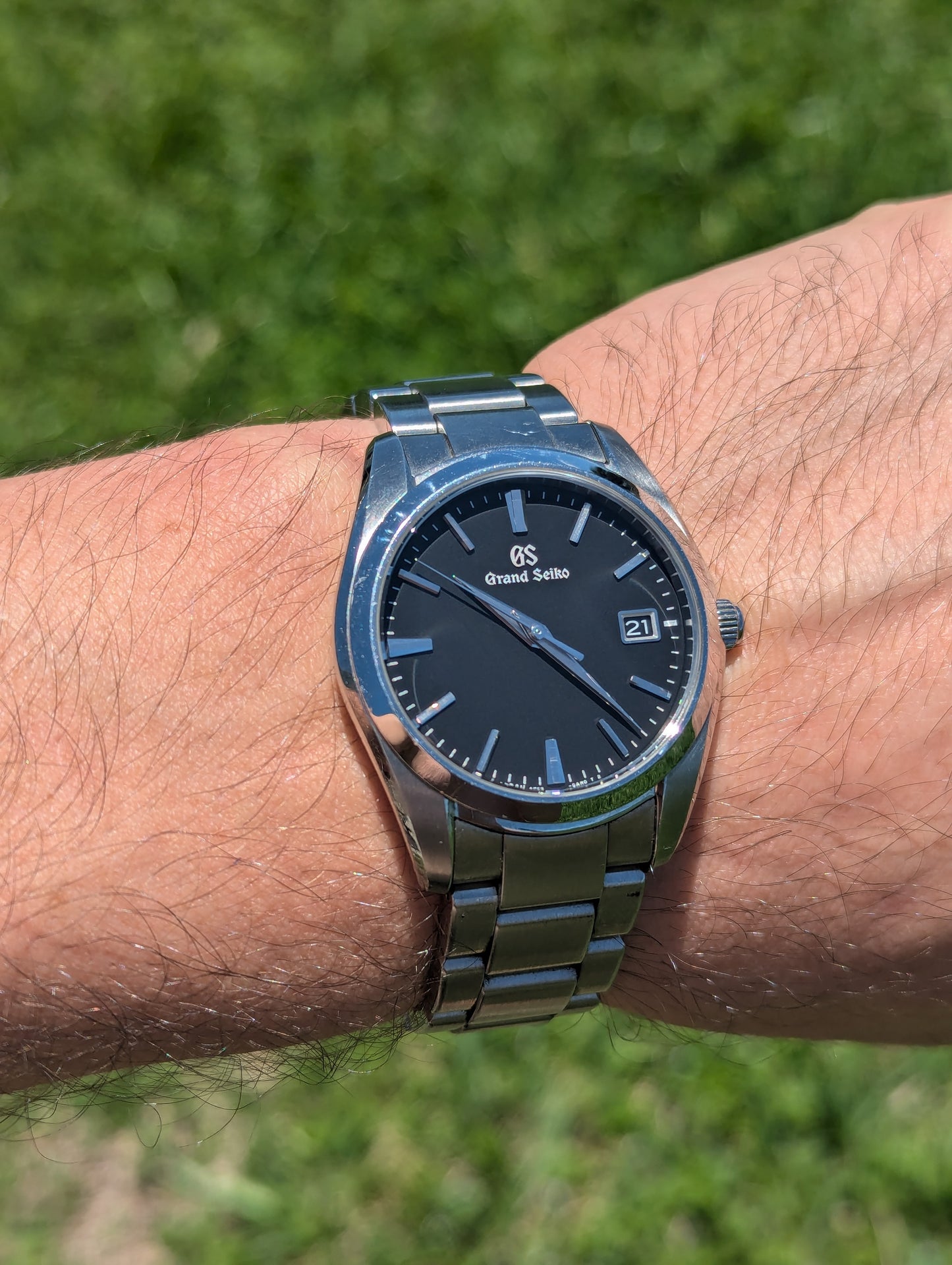 Grand Seiko Watch. GS SEIKO 9F62-0AB0 Vintage 1970s SEIKO Day Calendar. SBGX061
