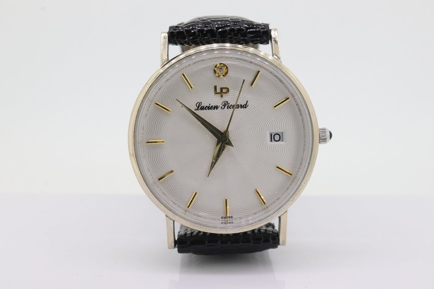14k Lucien Piccard 22478 Quarzkalenderuhr Herren