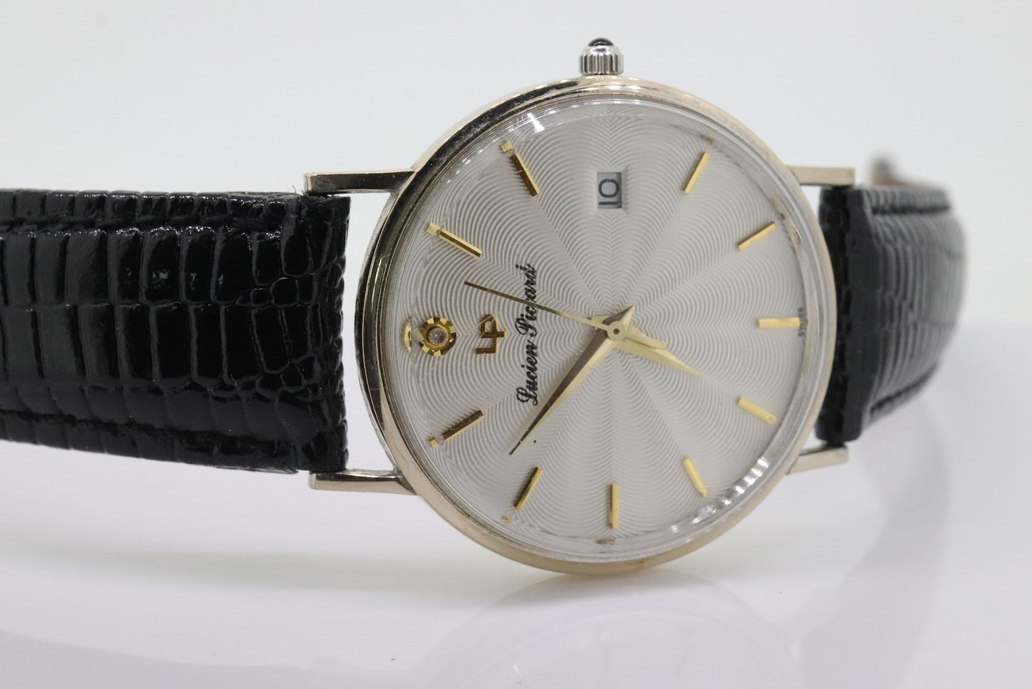 14k Lucien Piccard 22478 Quarzkalenderuhr Herren