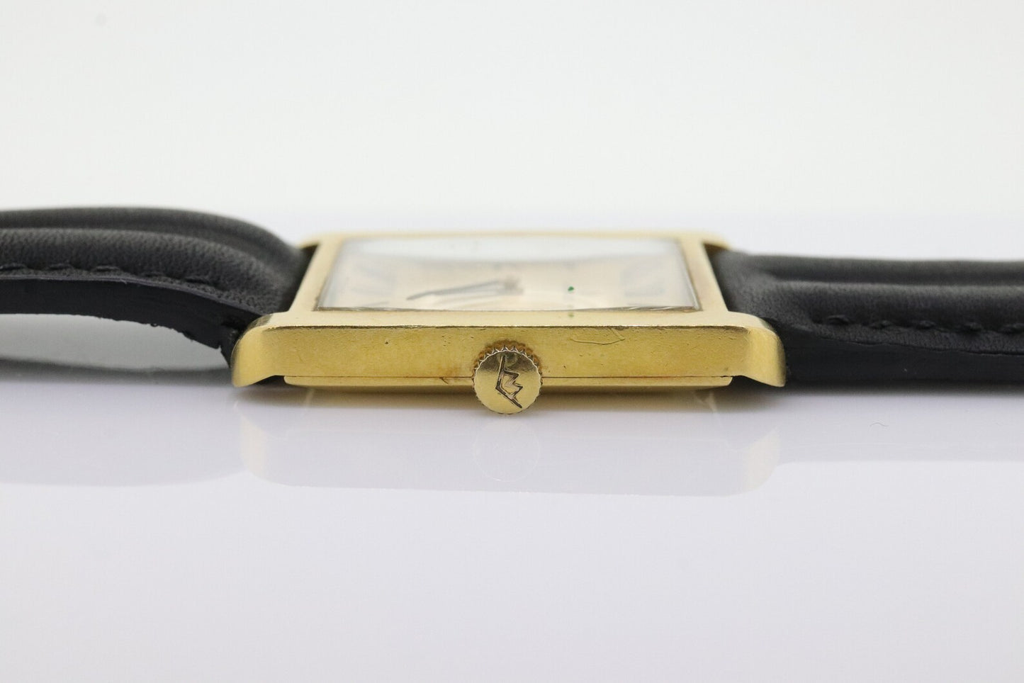 18k MOVADO Rectangle Manual Watch. Movado Vintage Tank