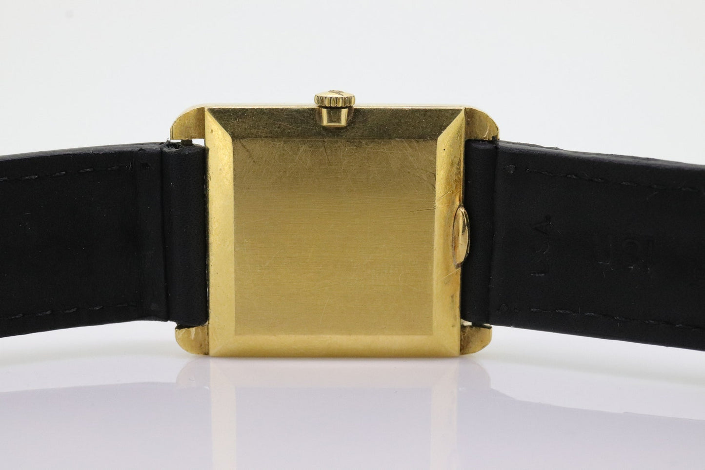 18k MOVADO Rectangle Manual Watch. Movado Vintage Tank