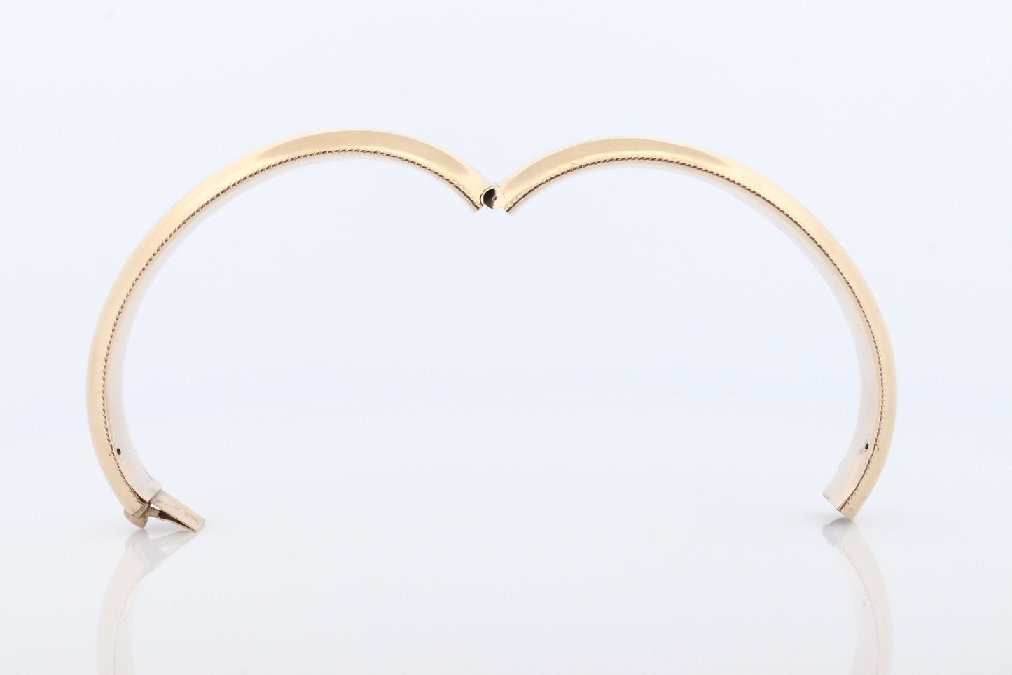 Victorian 9k Bangle Bracelets. Hinged Hollow Bangle Bracelets 1880s. Priced for one.