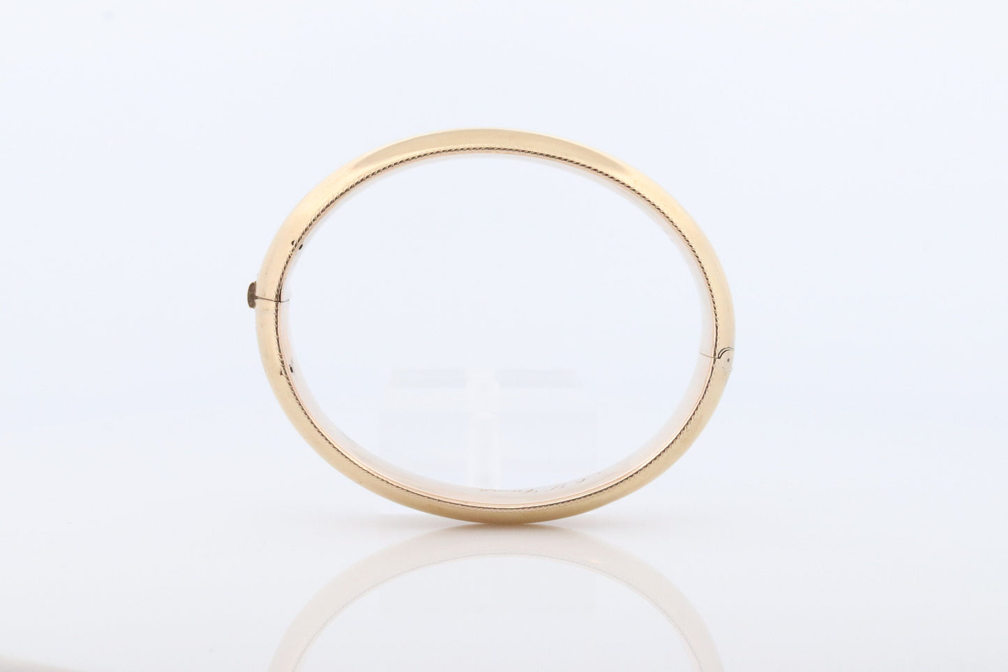 Victorian 9k Bangle Bracelets. Hinged Hollow Bangle Bracelets 1880s. Priced for one.