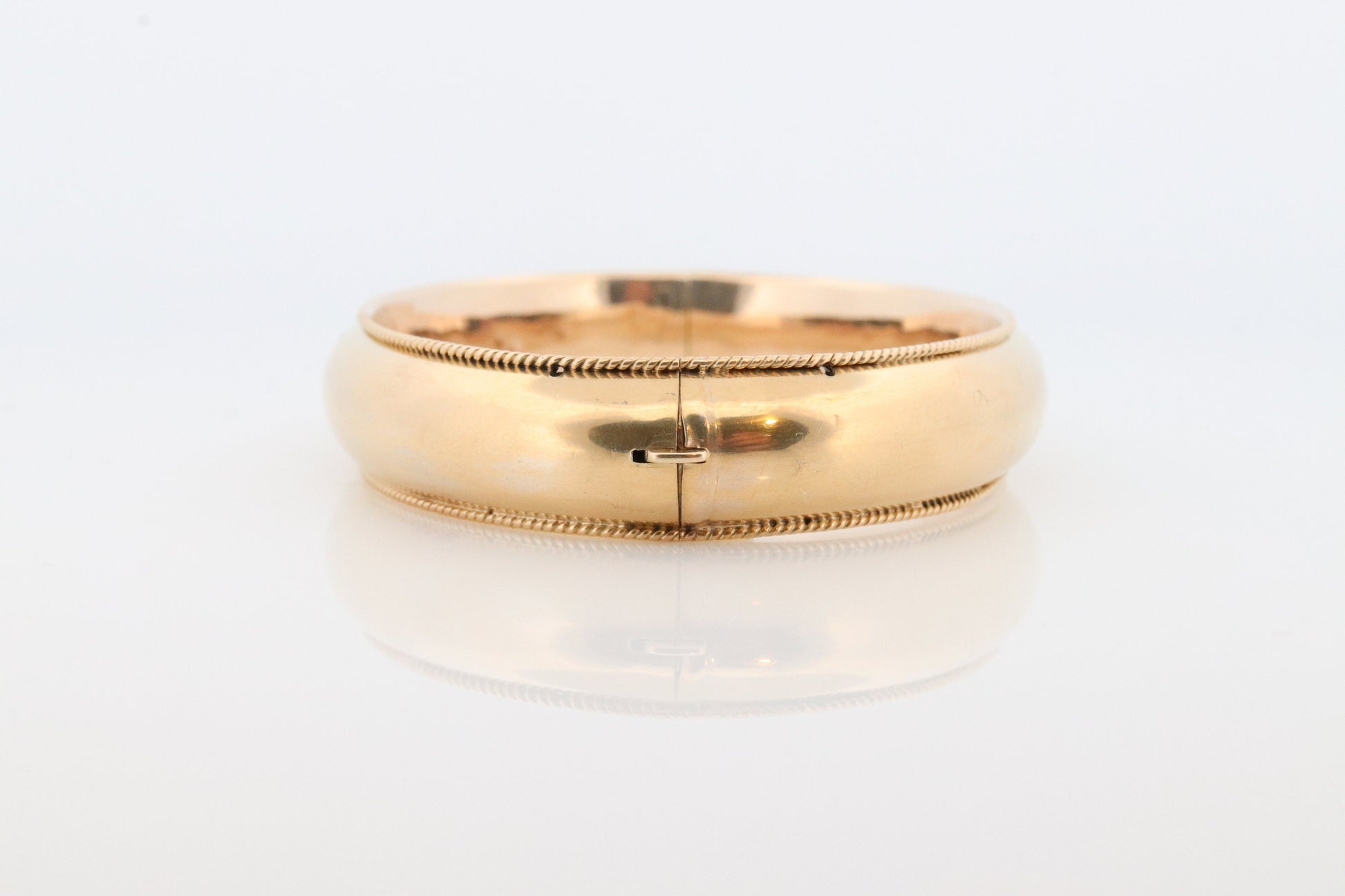 Victorian 9k Bangle Bracelets. Hinged Hollow Bangle Bracelets 1880s. Priced for one.