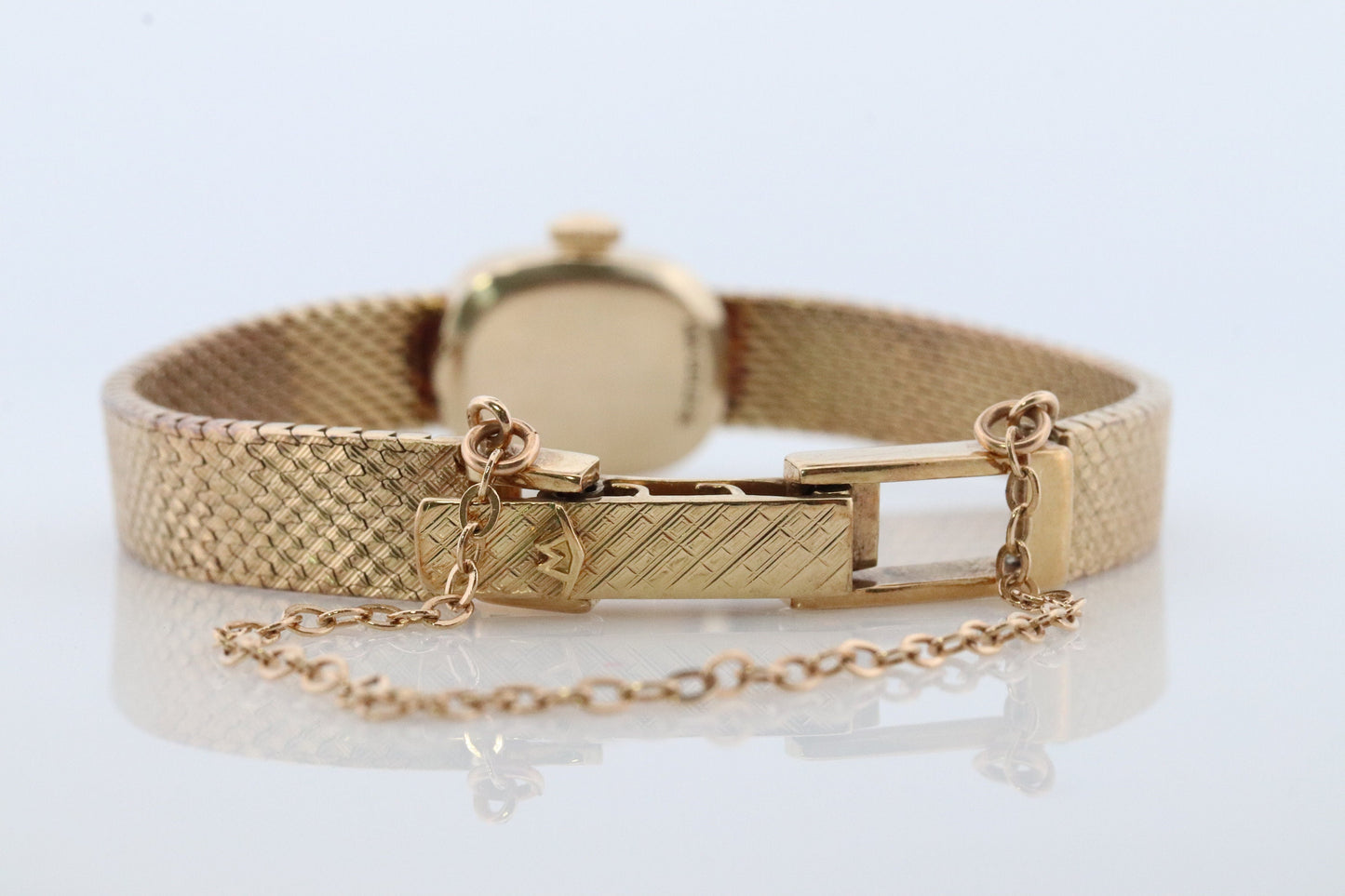 14k MOVADO Mechanical Watch. Movado Vintage Ladies watch with 14k Gold Mesh Bracelet.