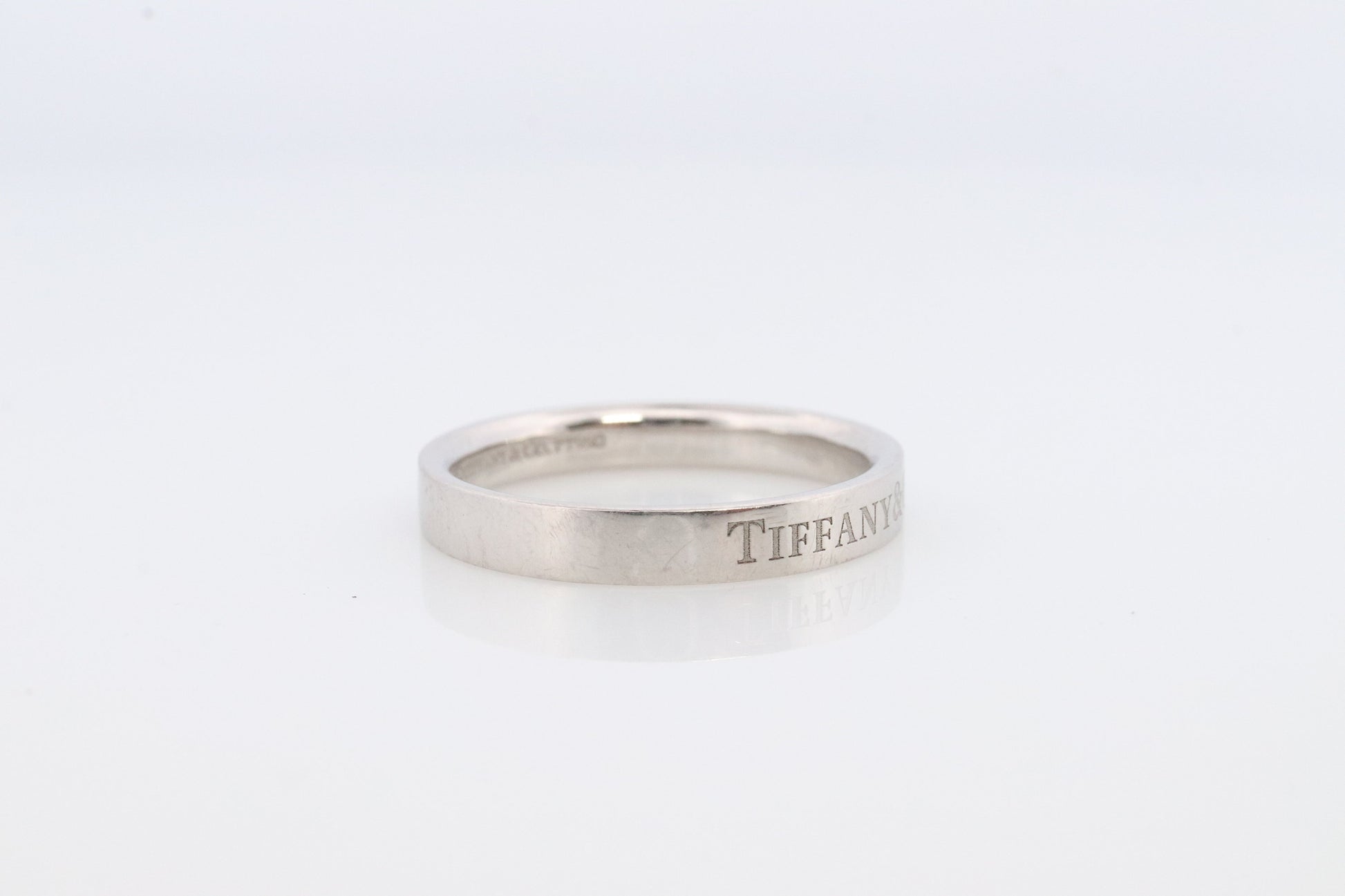 PT950 Tiffany and Co. LOGO band. Platinum Tiffany Company wedding band. Plat Vintage Tiffany & Co band.